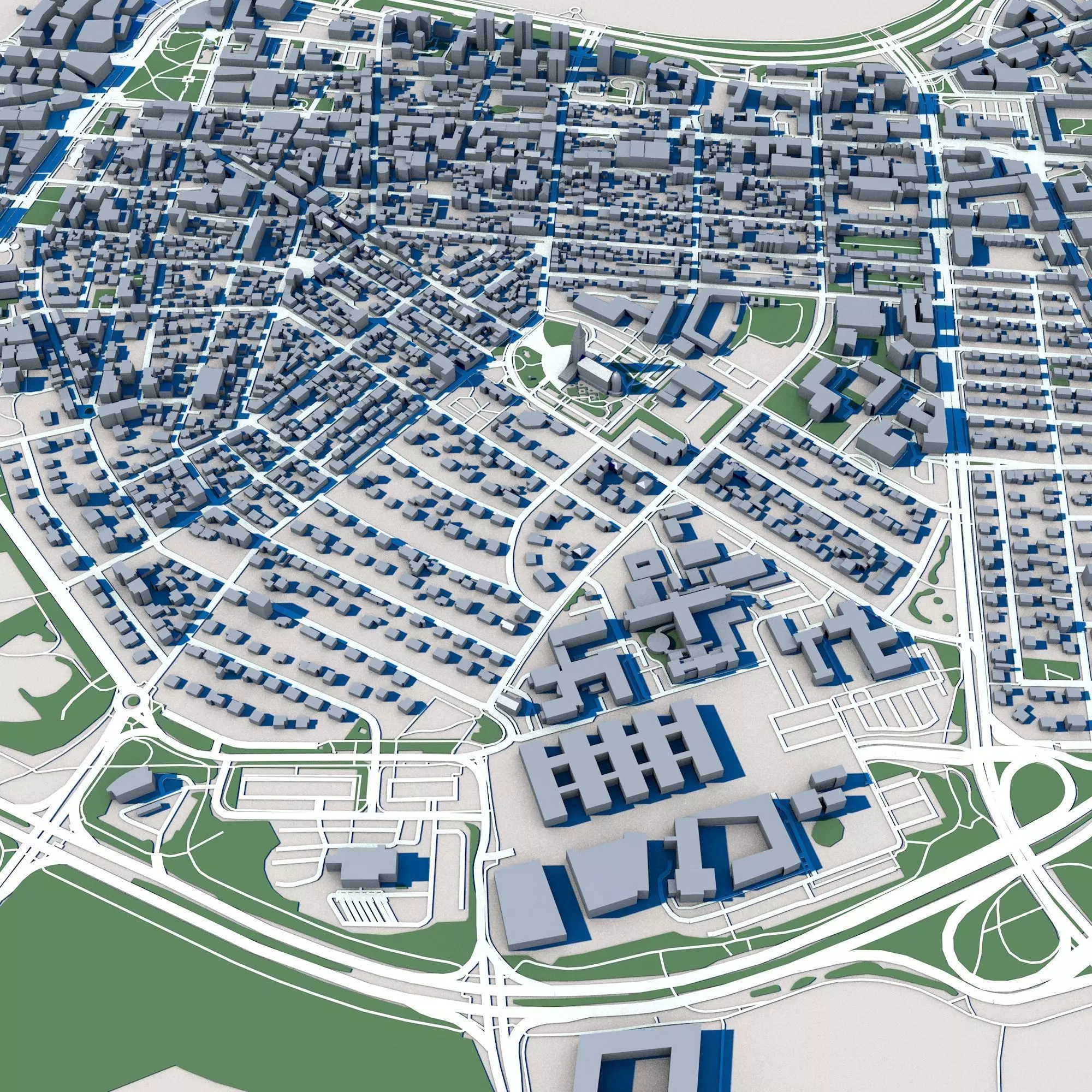 Reykjavik City Iceland 3D model_0