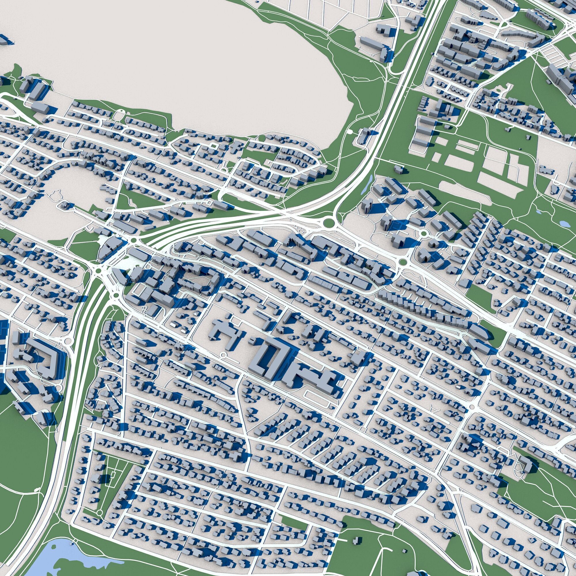 Reykjavik City Iceland 3D model_8