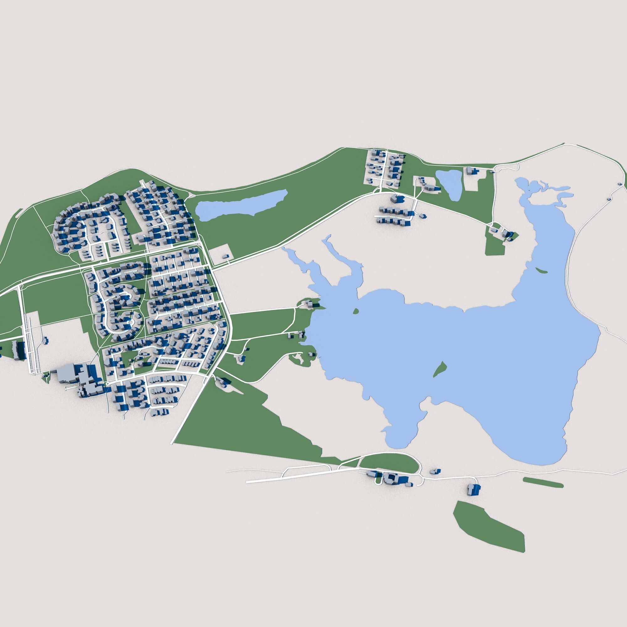 Reykjavik City Iceland 3D model_9