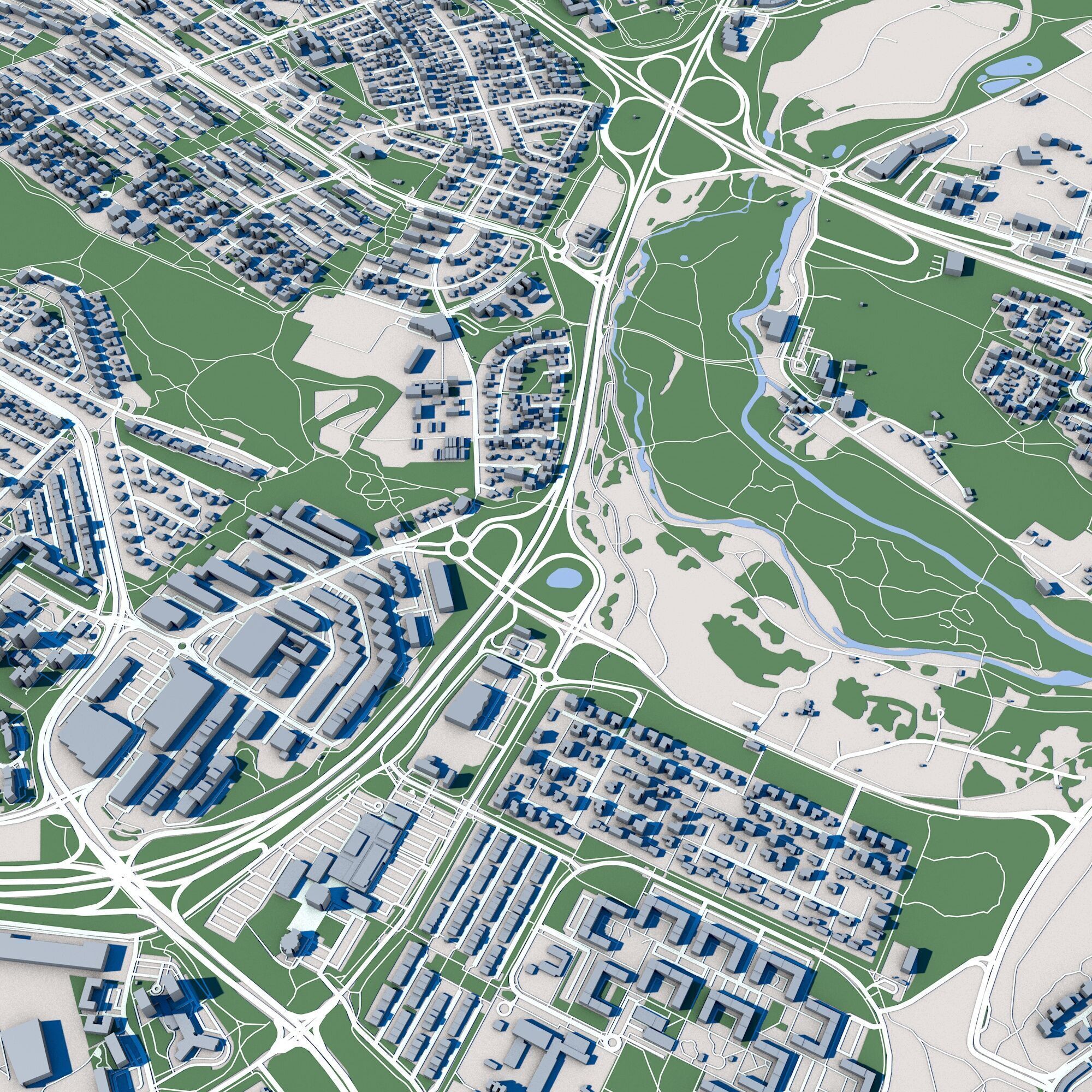 Reykjavik City Iceland 3D model_7