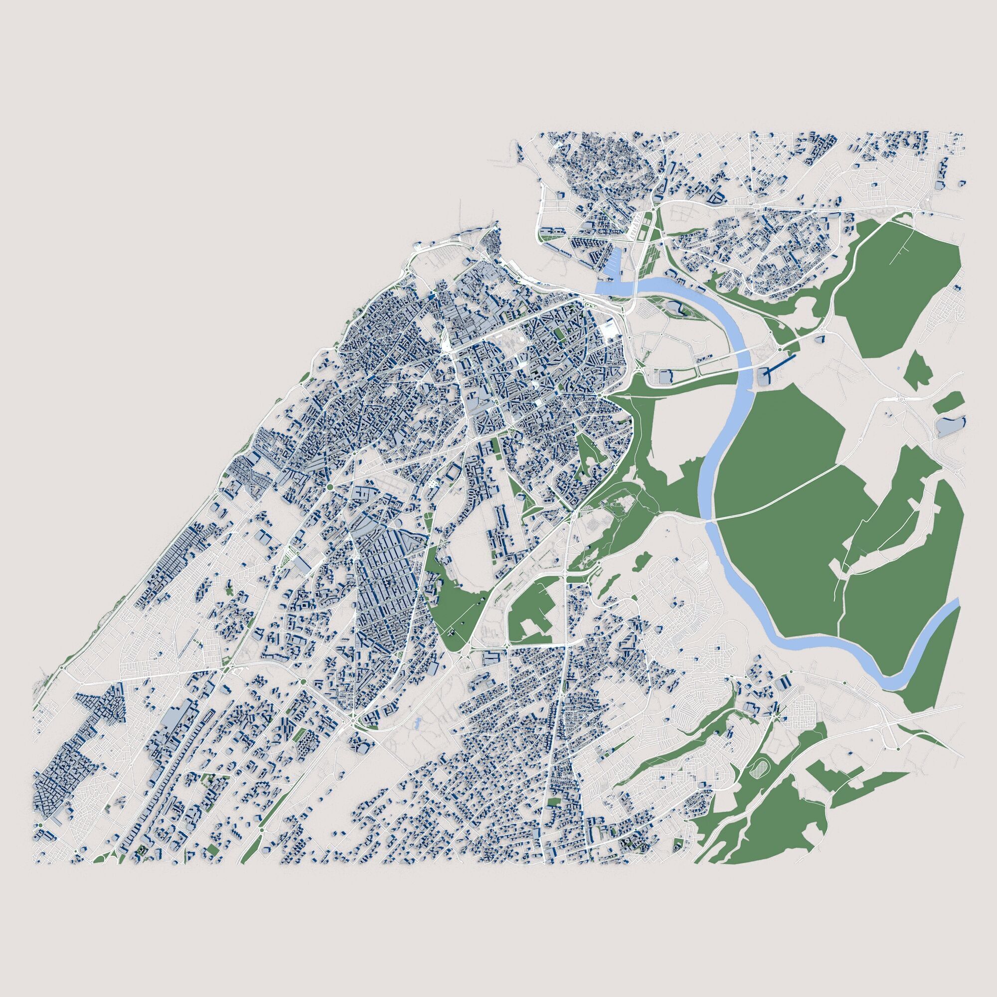 Rabat City Morocco 3D model_2