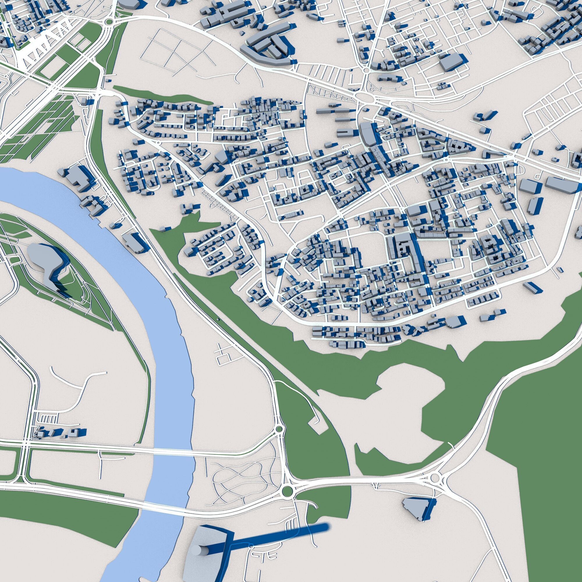 Rabat City Morocco 3D model_6