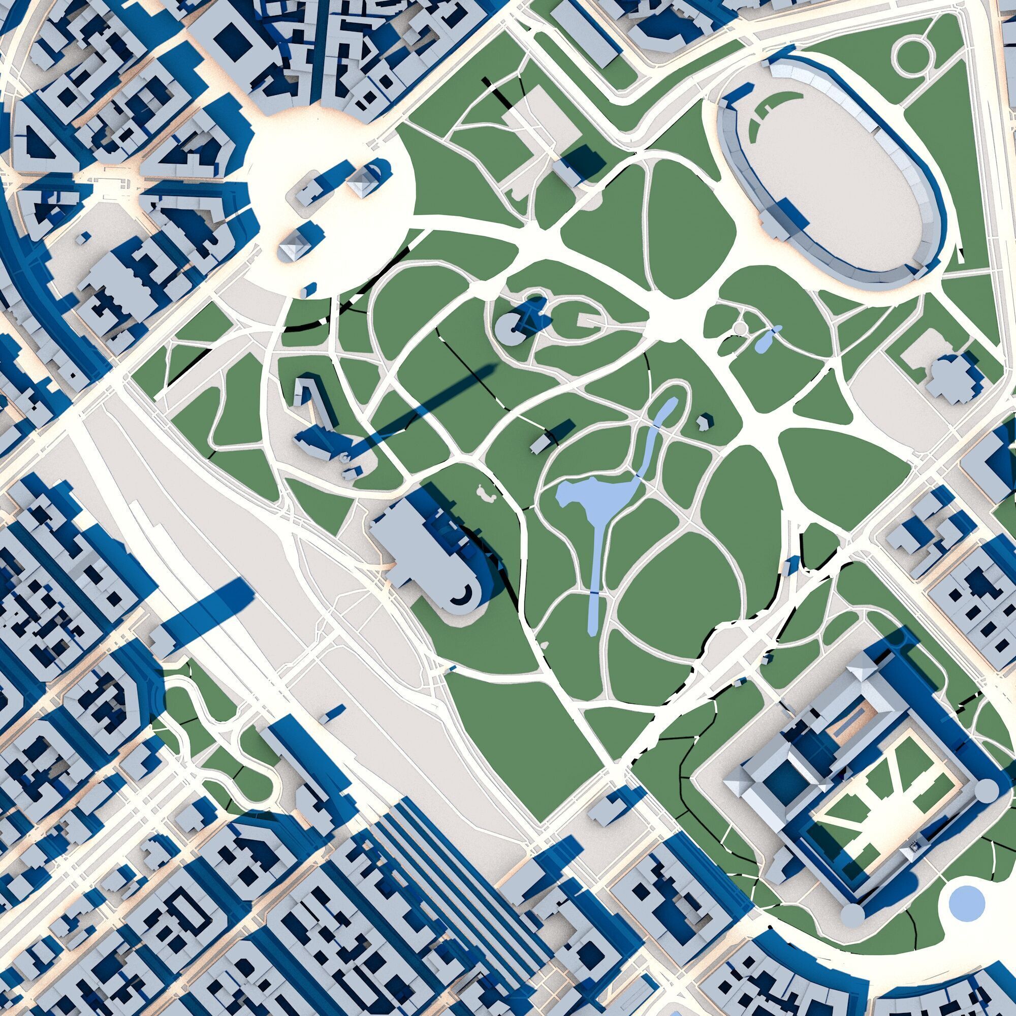 Porta Sempione Milan Italy 3D model_3