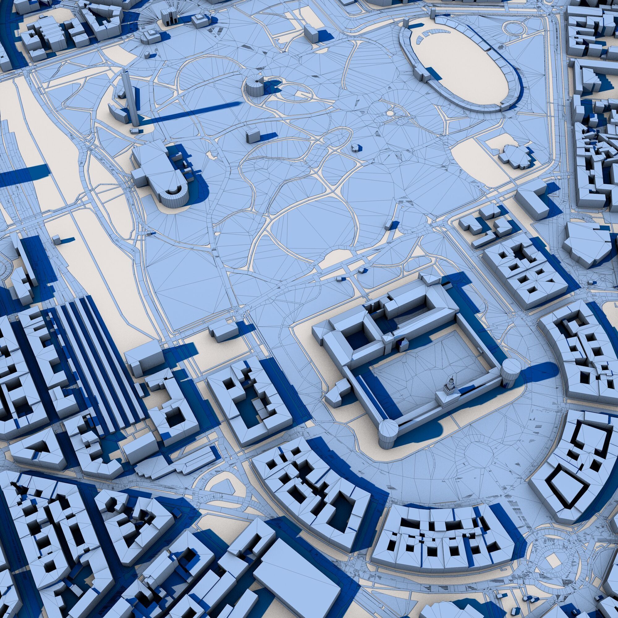 Porta Sempione Milan Italy 3D model_8