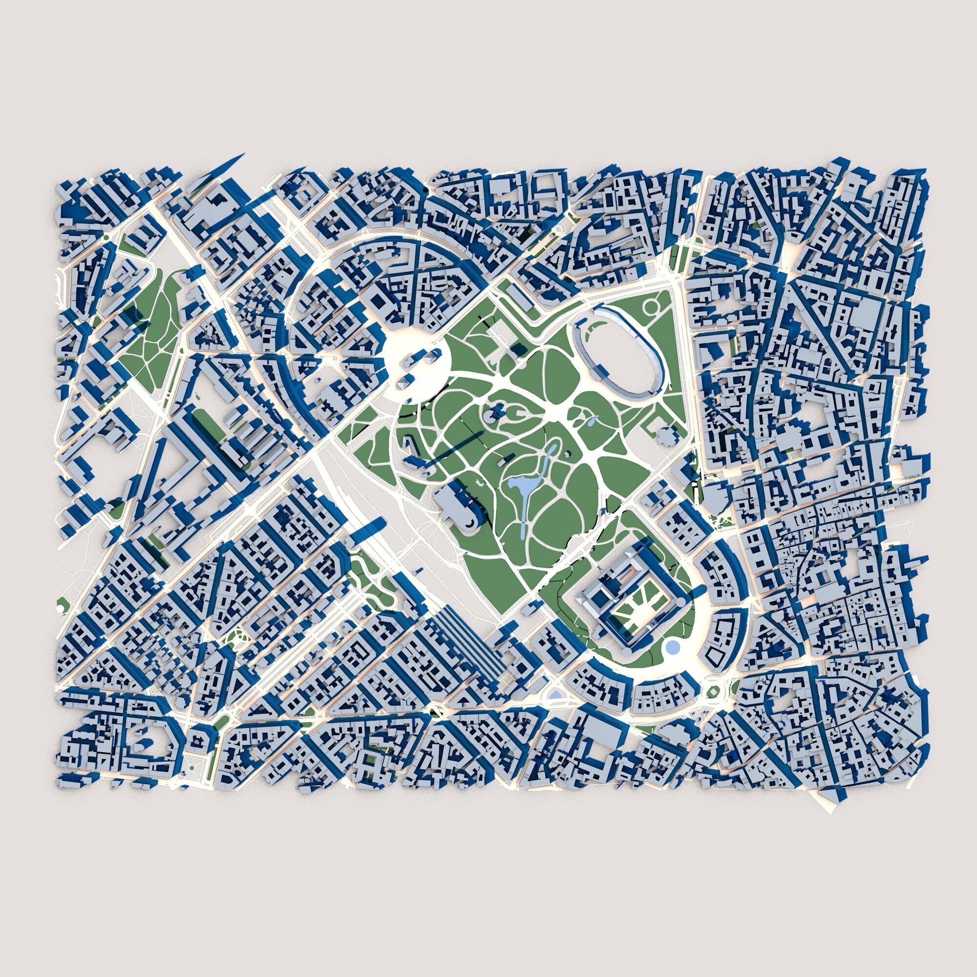 Porta Sempione Milan Italy 3D model_2