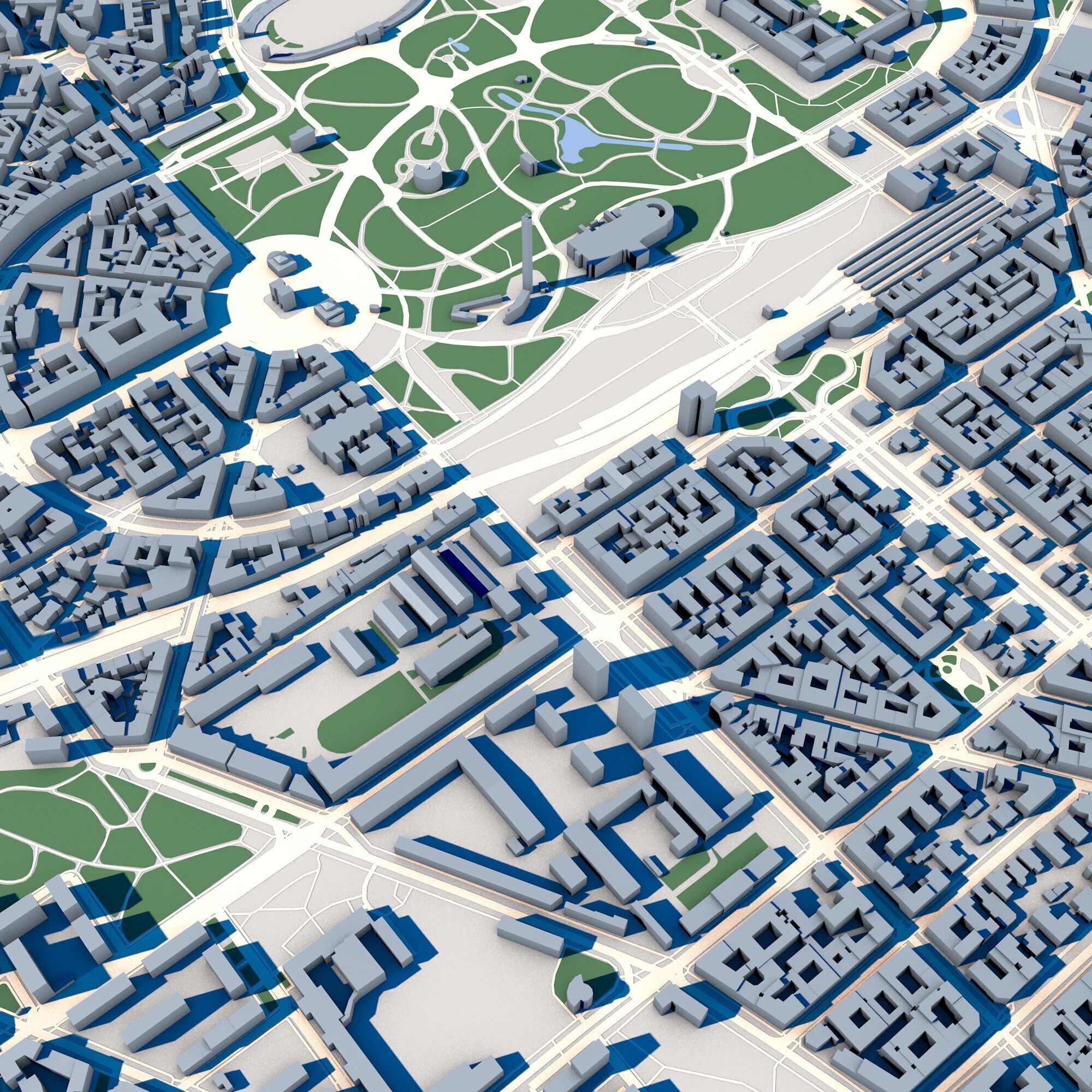 Porta Sempione Milan Italy 3D model_6