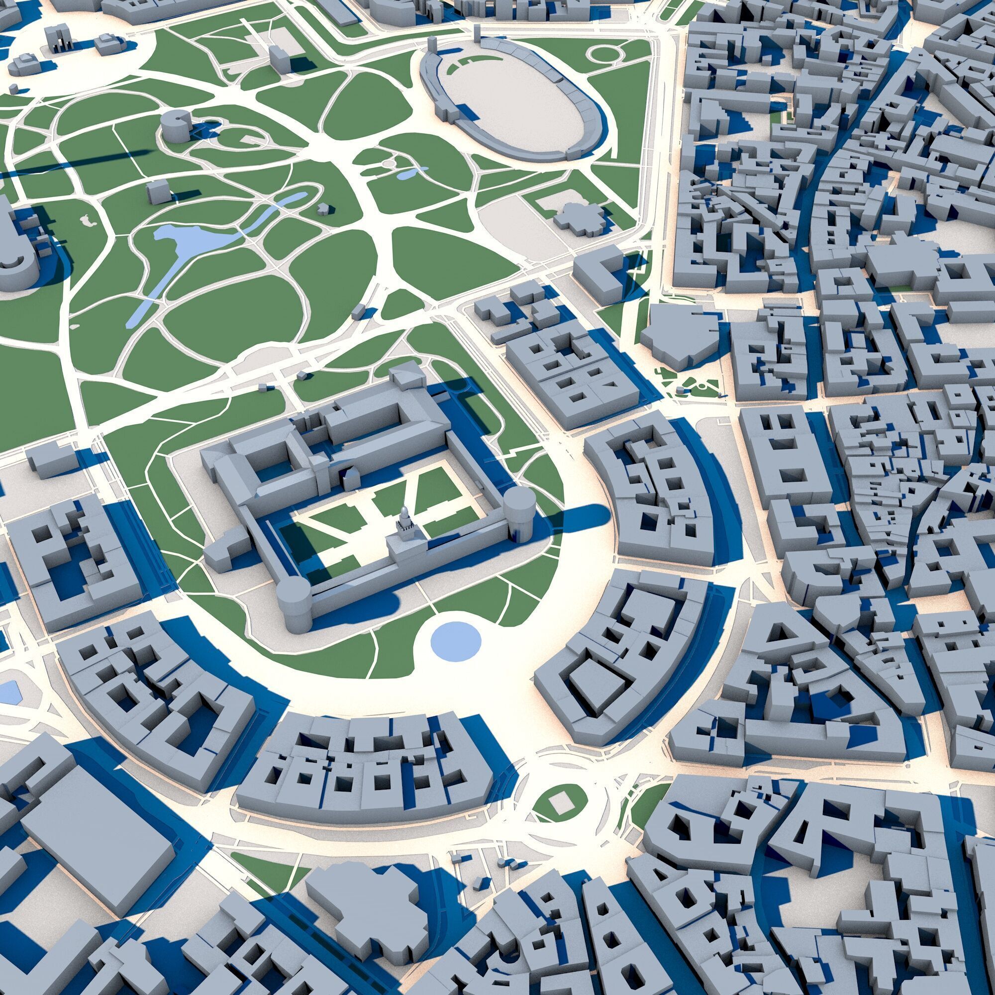 Porta Sempione Milan Italy 3D model_4