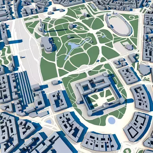 Porta Sempione Milan Italy 3D model