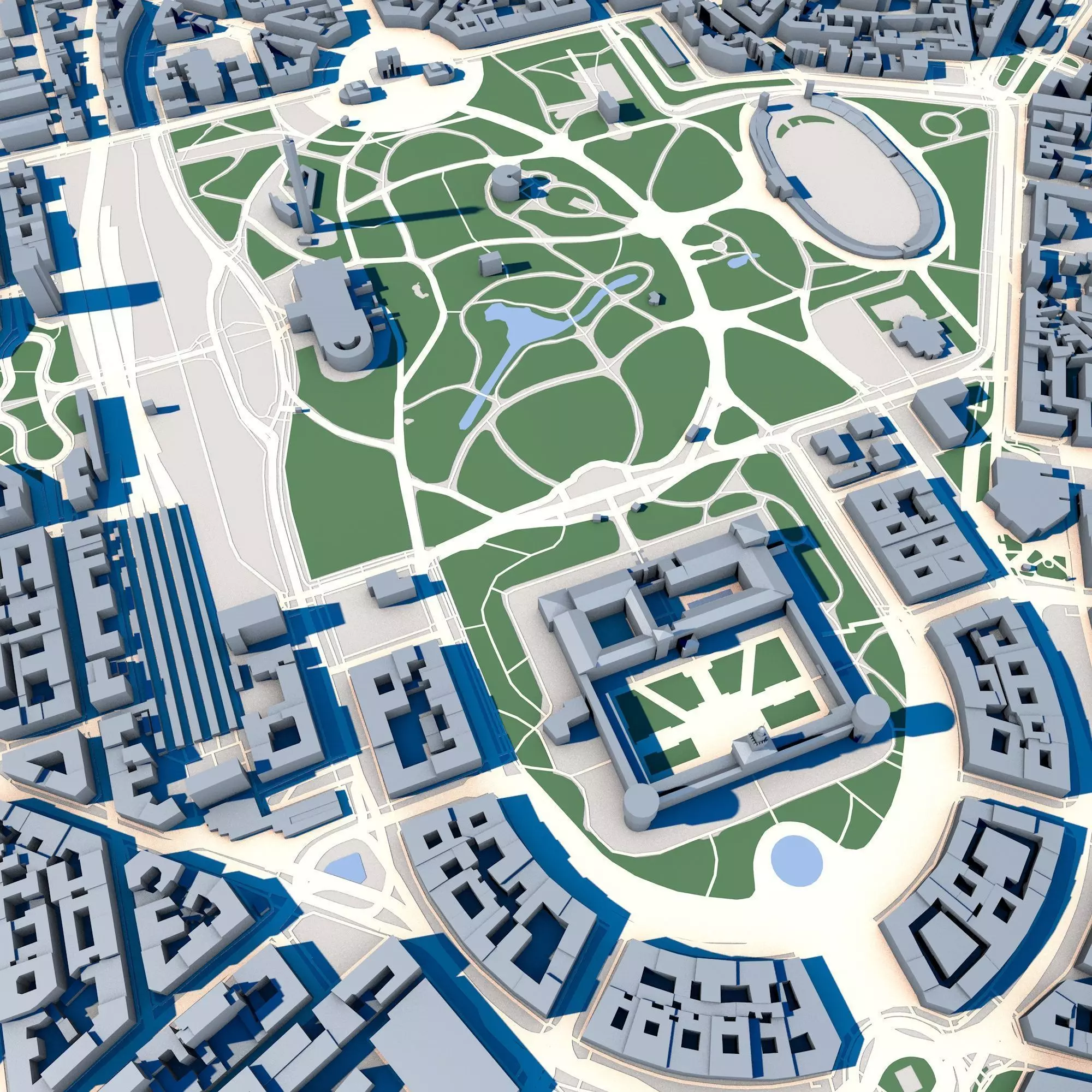 Porta Sempione Milan Italy 3D model_0