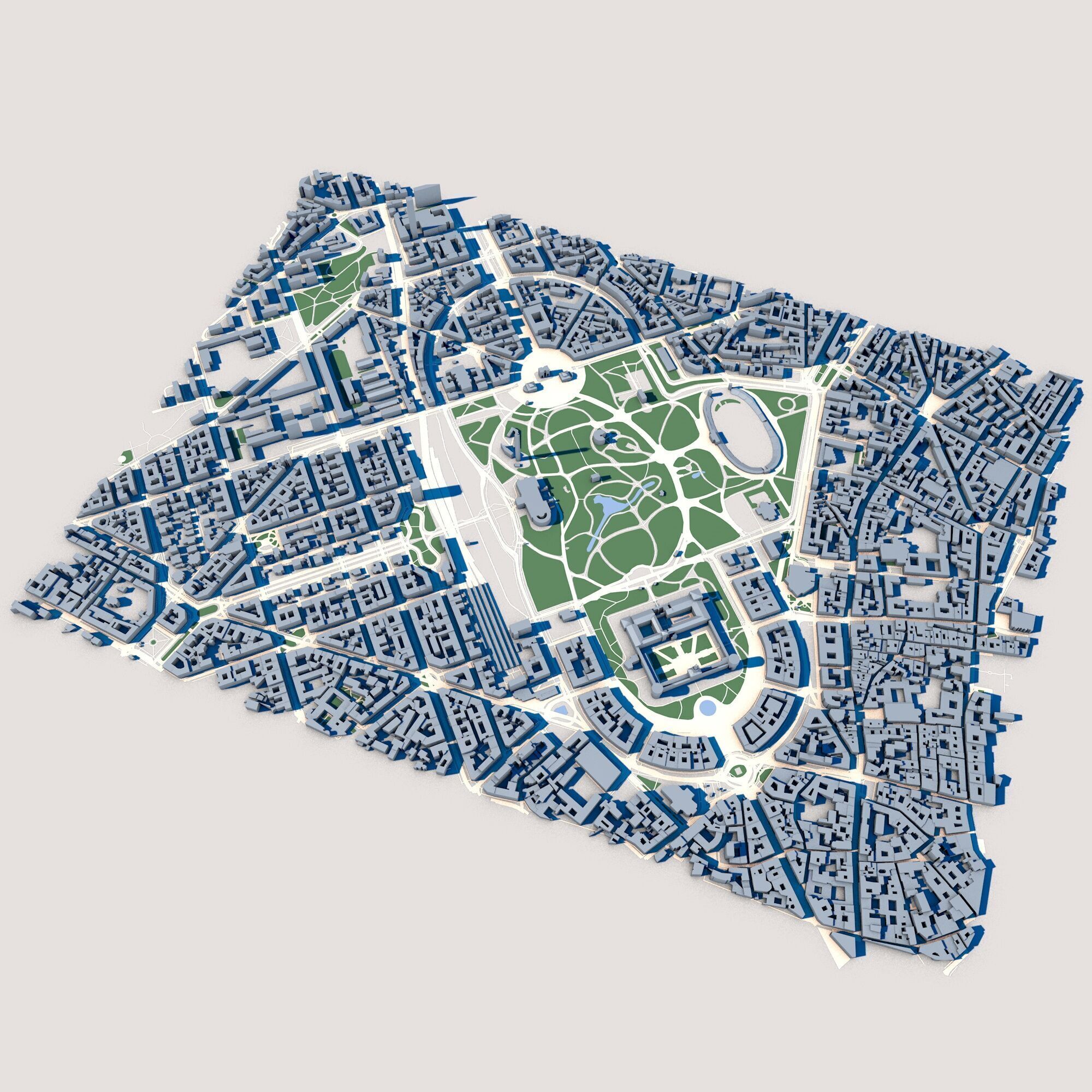 Porta Sempione Milan Italy 3D model_1