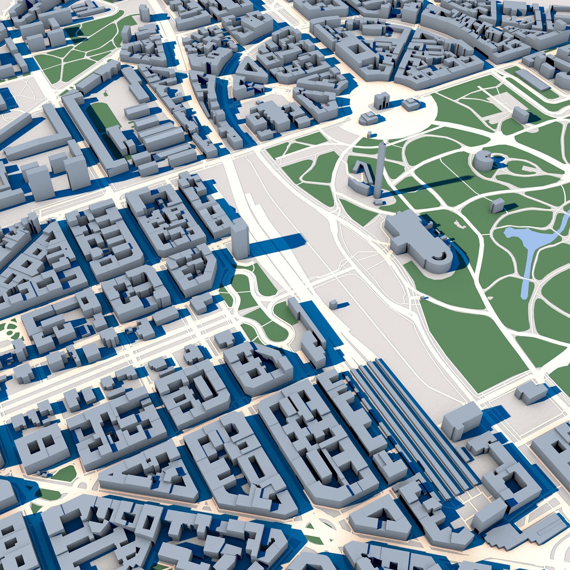 Porta Sempione Milan Italy 3D model_5