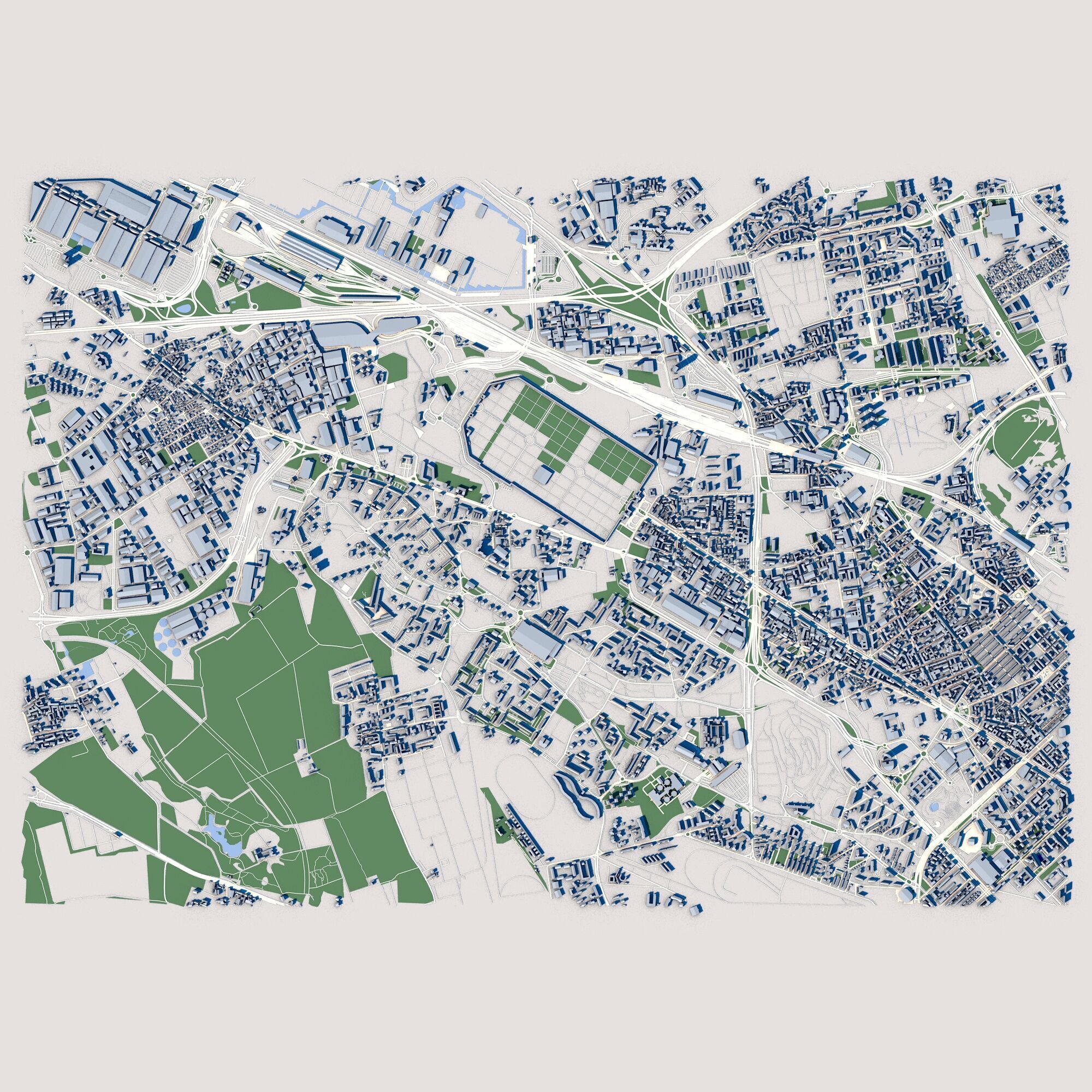 Part of Milan City Italy 2 3D model_2