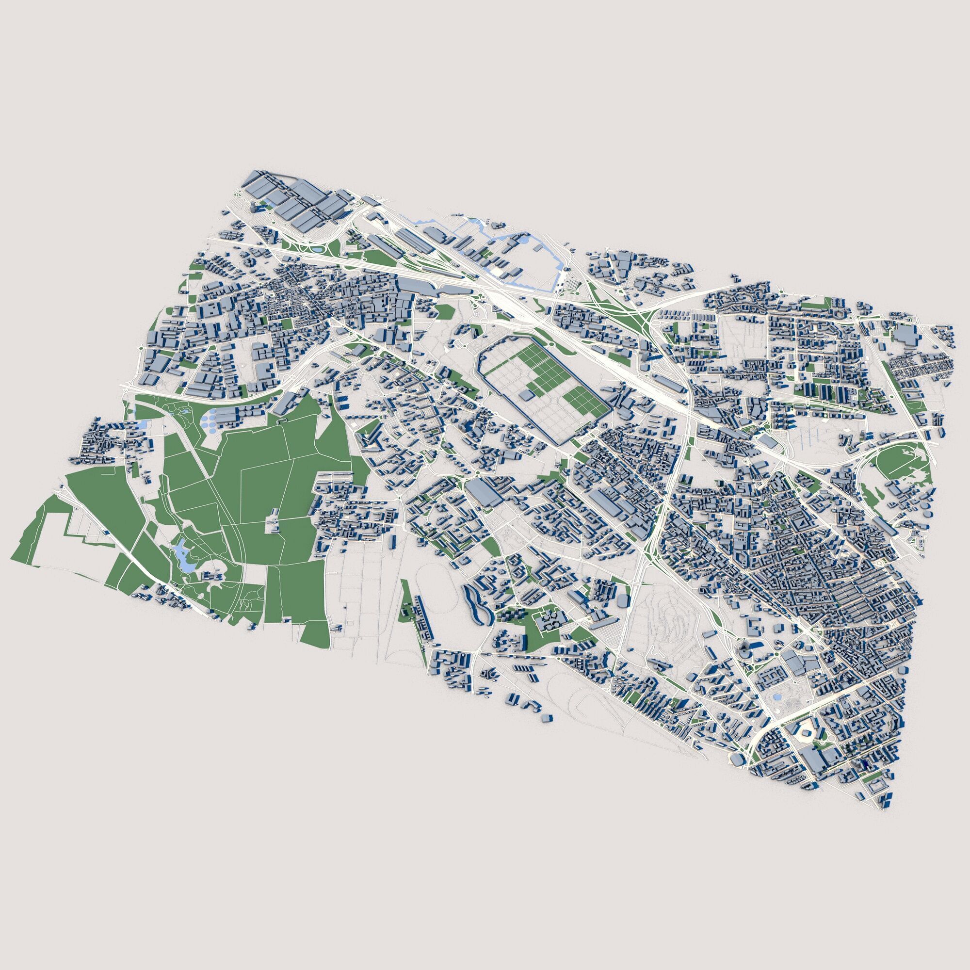 Part of Milan City Italy 2 3D model_1