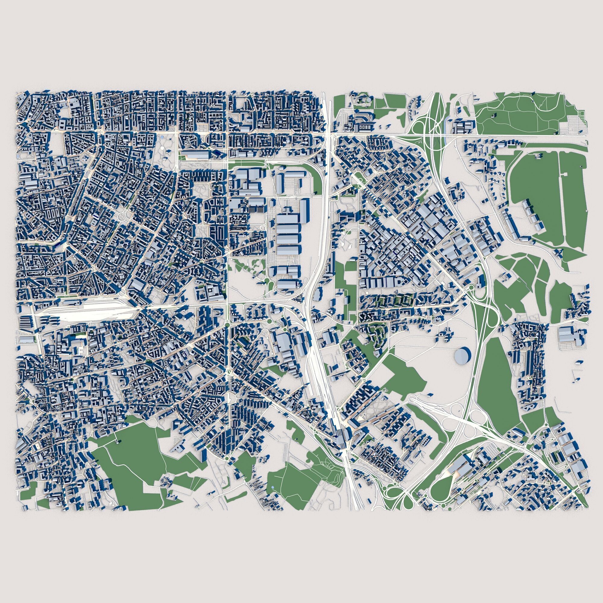 Part of Milan City Italy 3D model_2