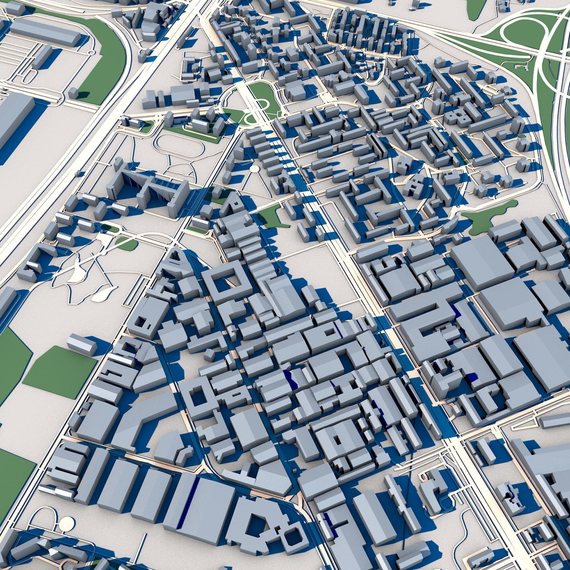 Part of Milan City Italy 3D model_6