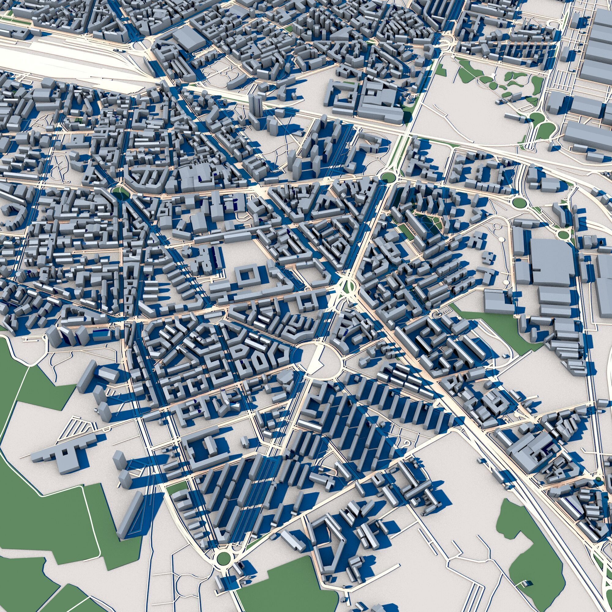 Part of Milan City Italy 3D model_4