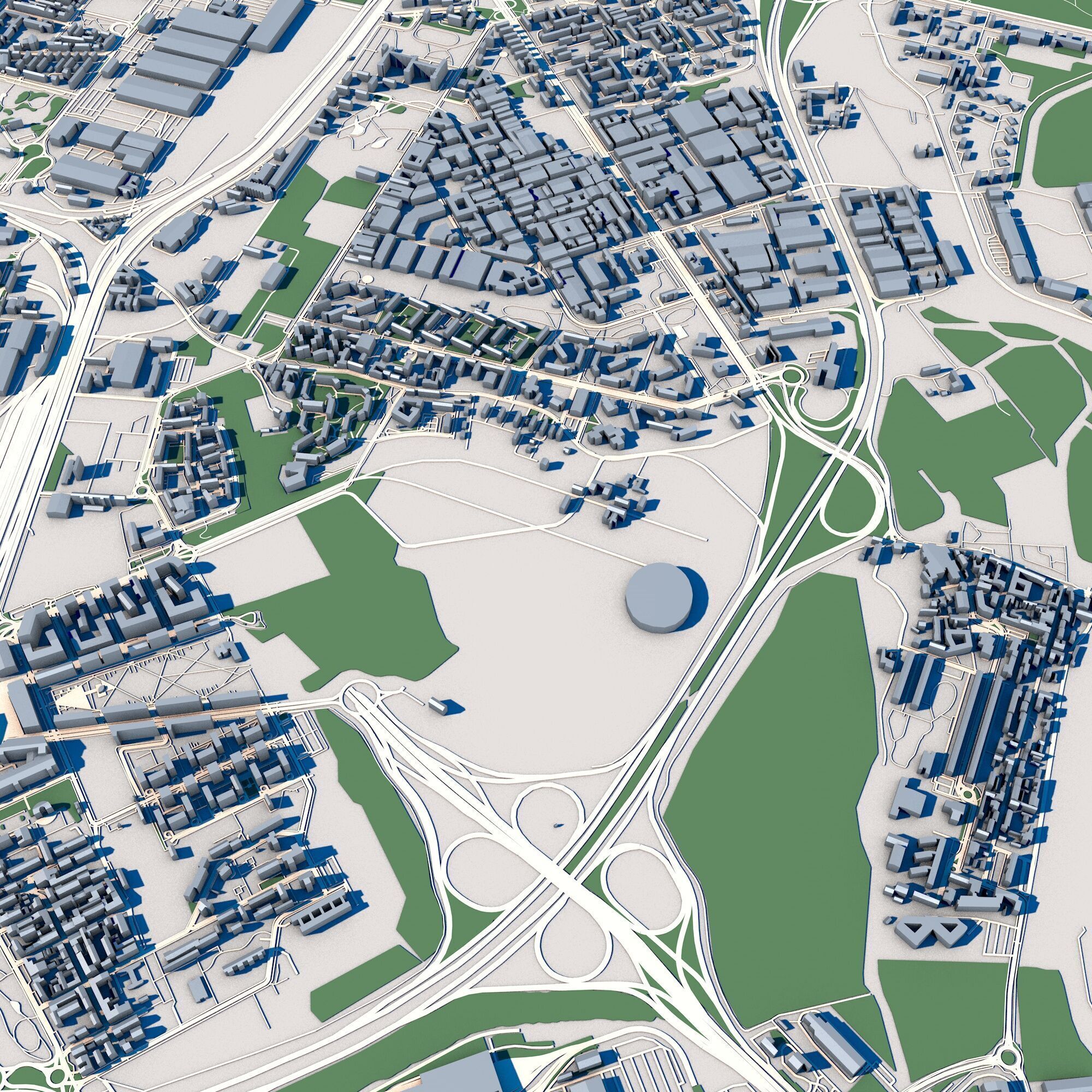 Part of Milan City Italy 3D model_7