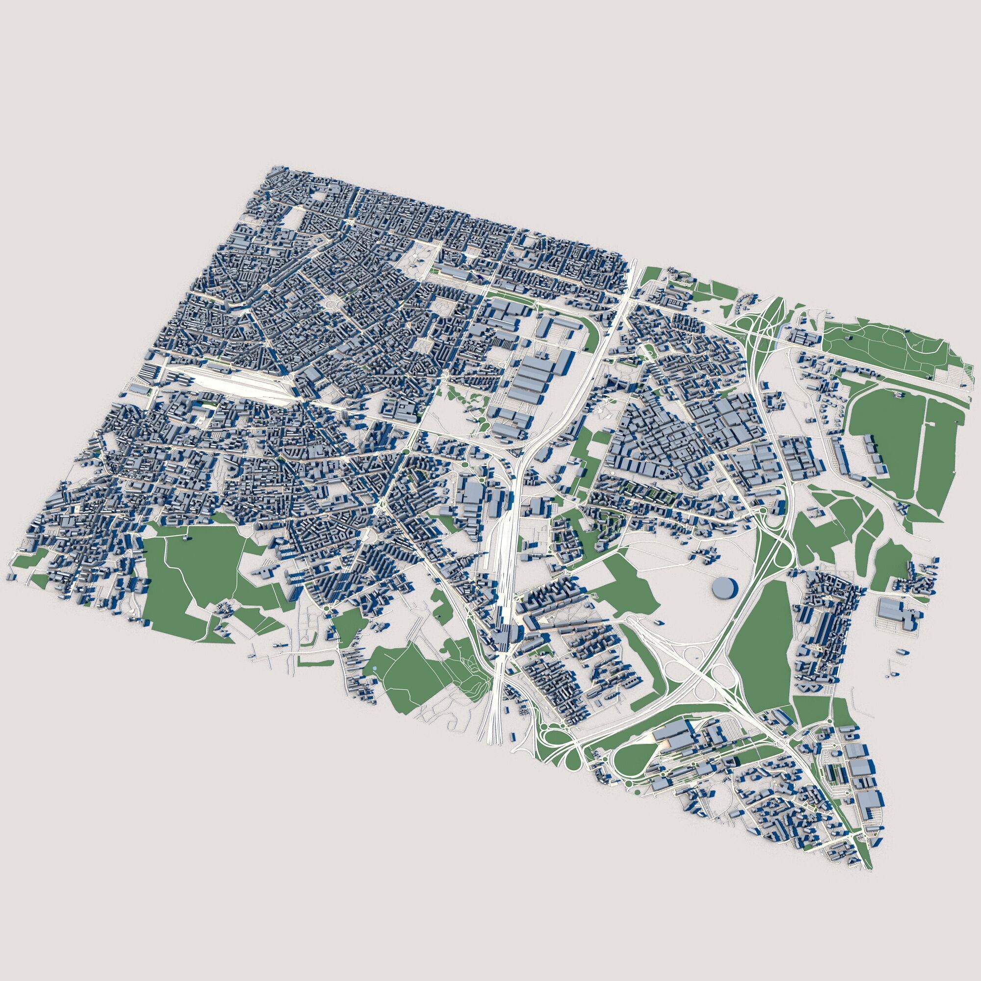 Part of Milan City Italy 3D model_1