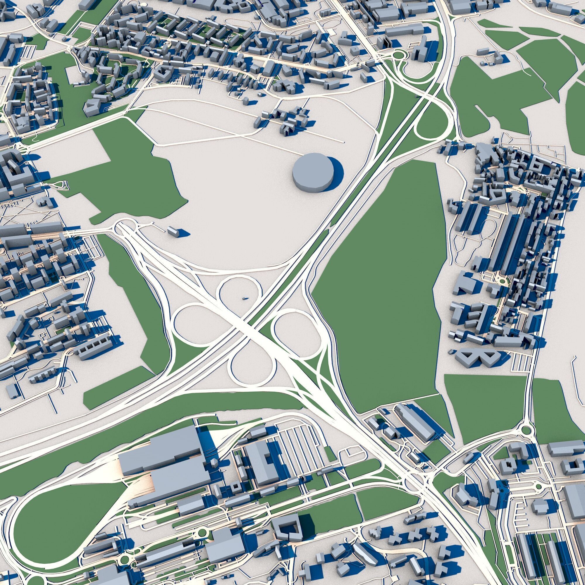 Part of Milan City Italy 3D model_8