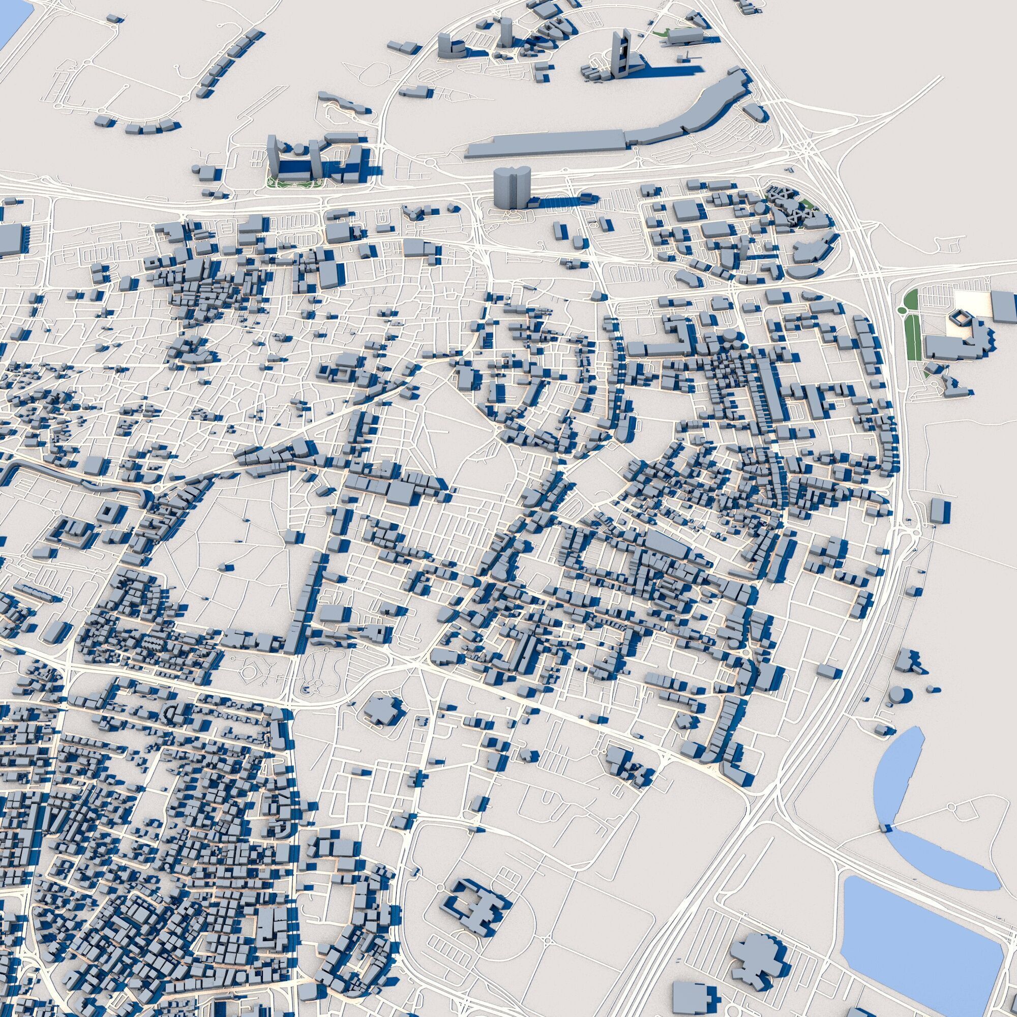 Manama City Bahrain 3D model_5
