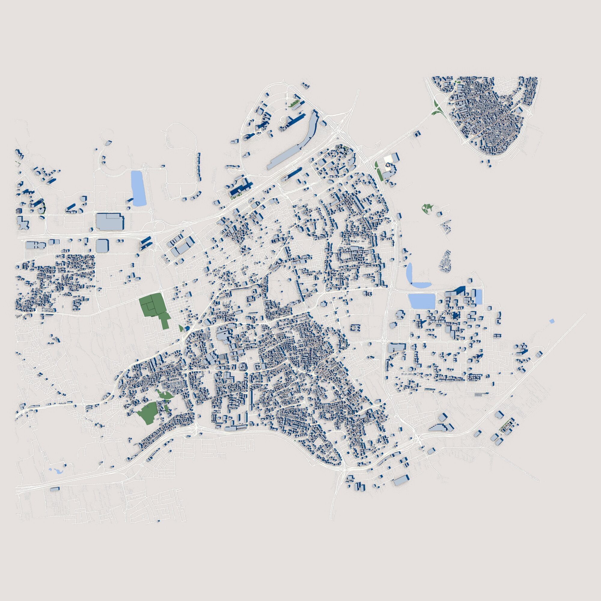 Manama City Bahrain 3D model_2