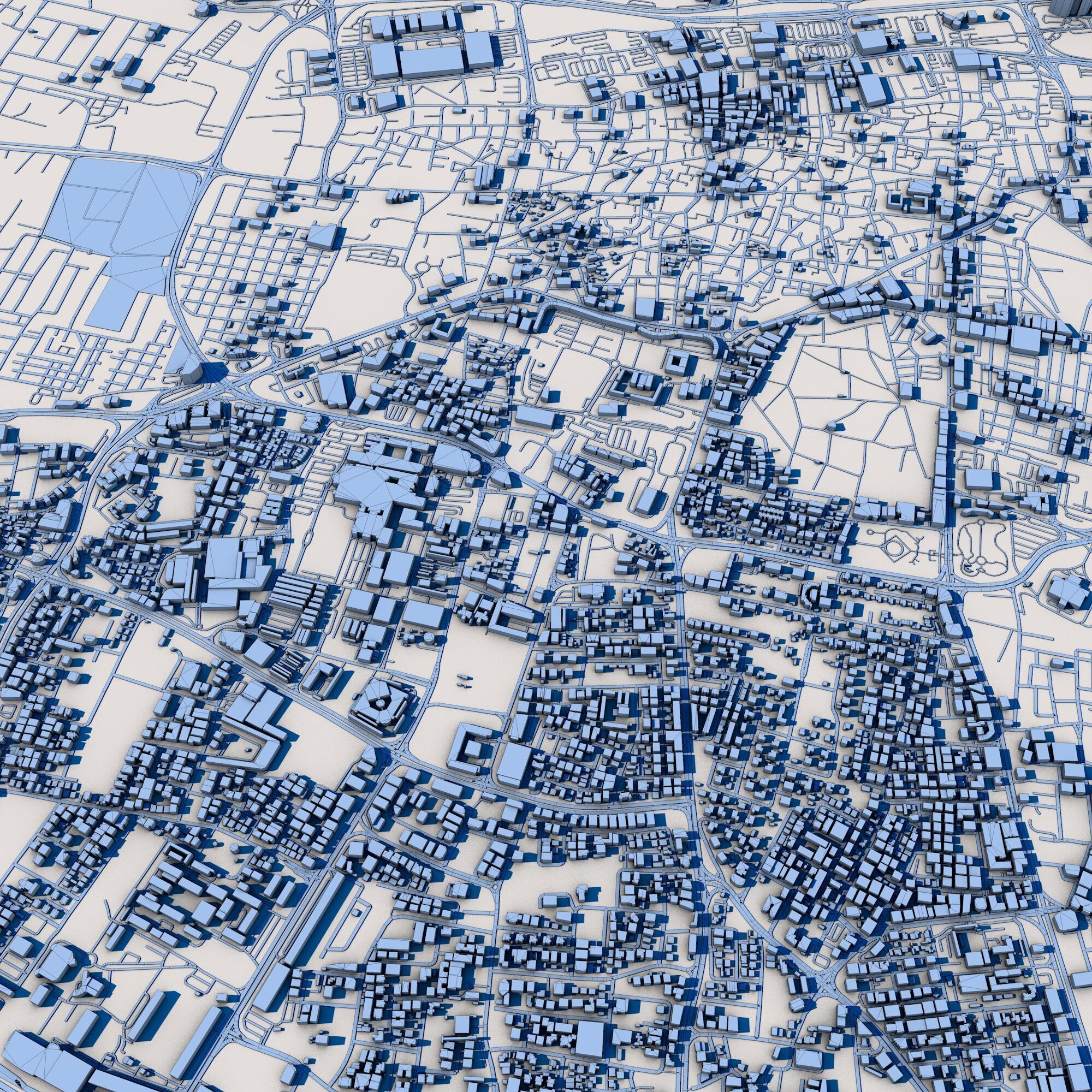 Manama City Bahrain 3D model_9