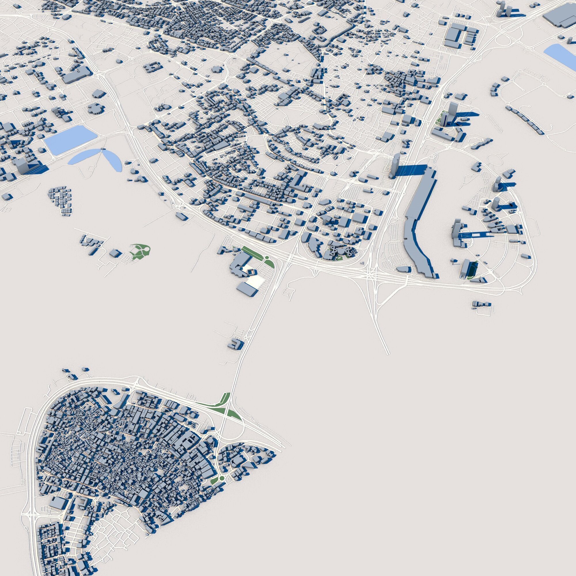 Manama City Bahrain 3D model_7