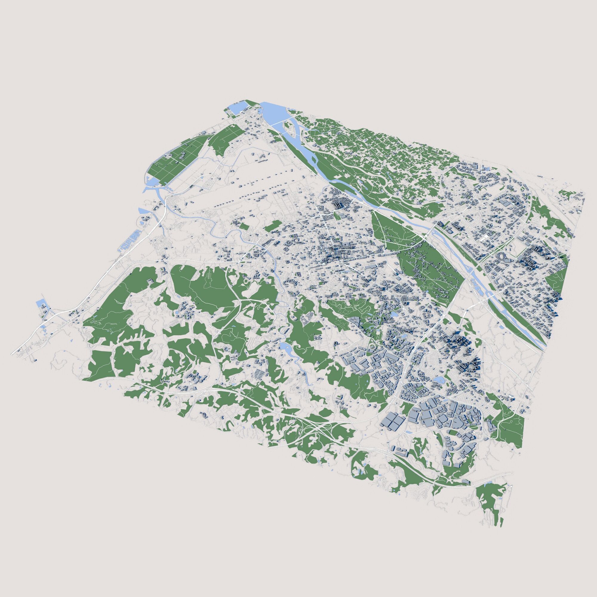 Hsinchu City Taiwan 3D model_1