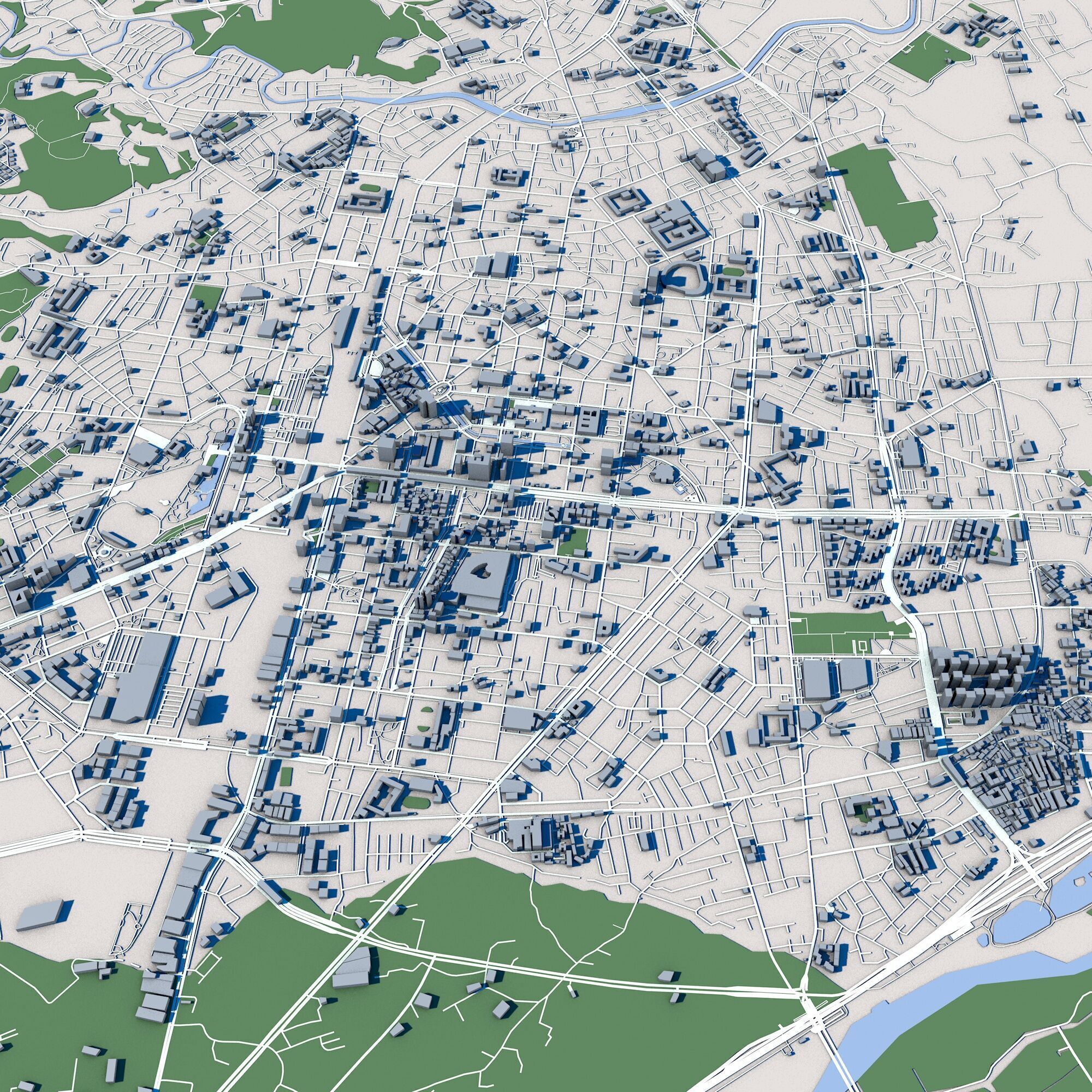 Hsinchu City Taiwan 3D model_7