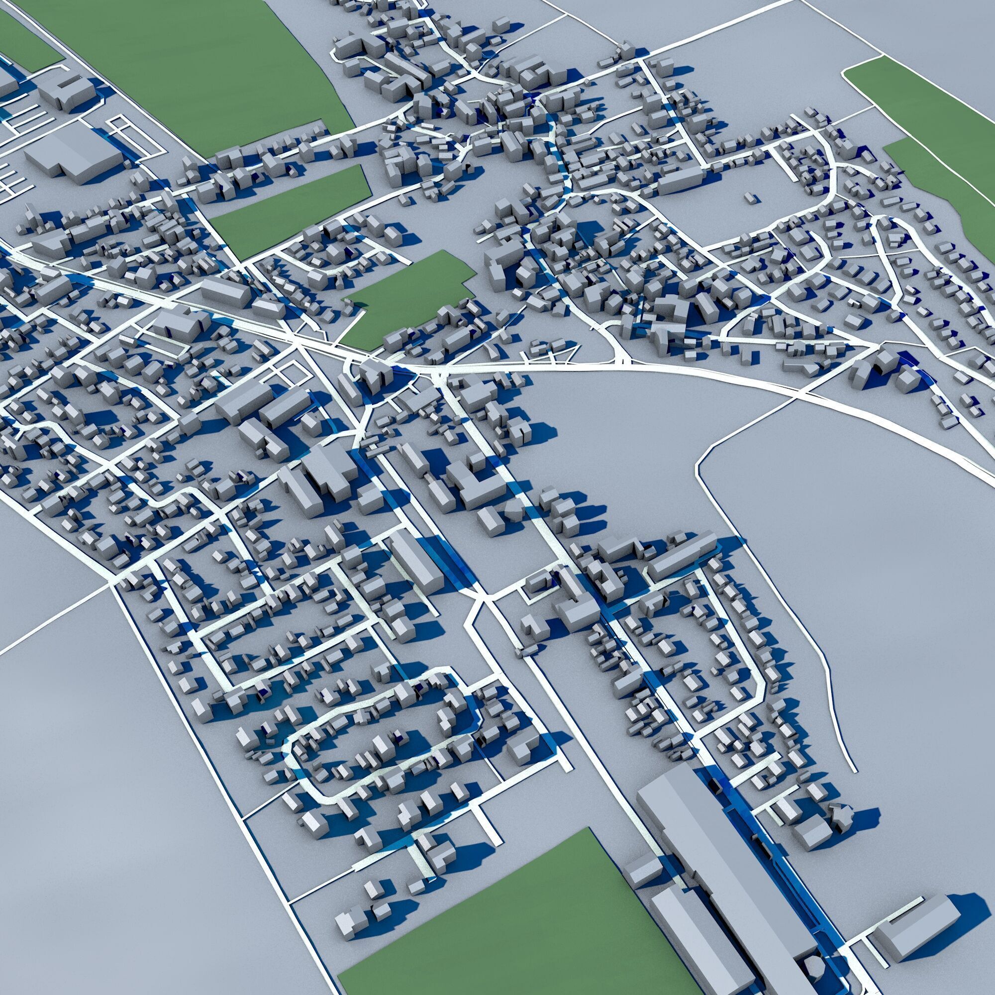 Gross Berkel City Germany 3D model_6