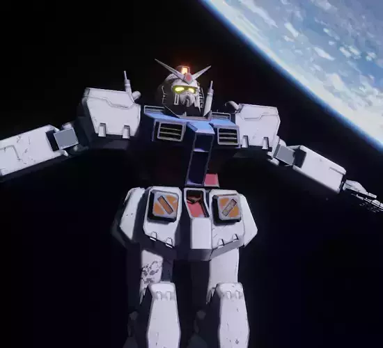 RX-78 Gundam Mods  Low-poly 3D model