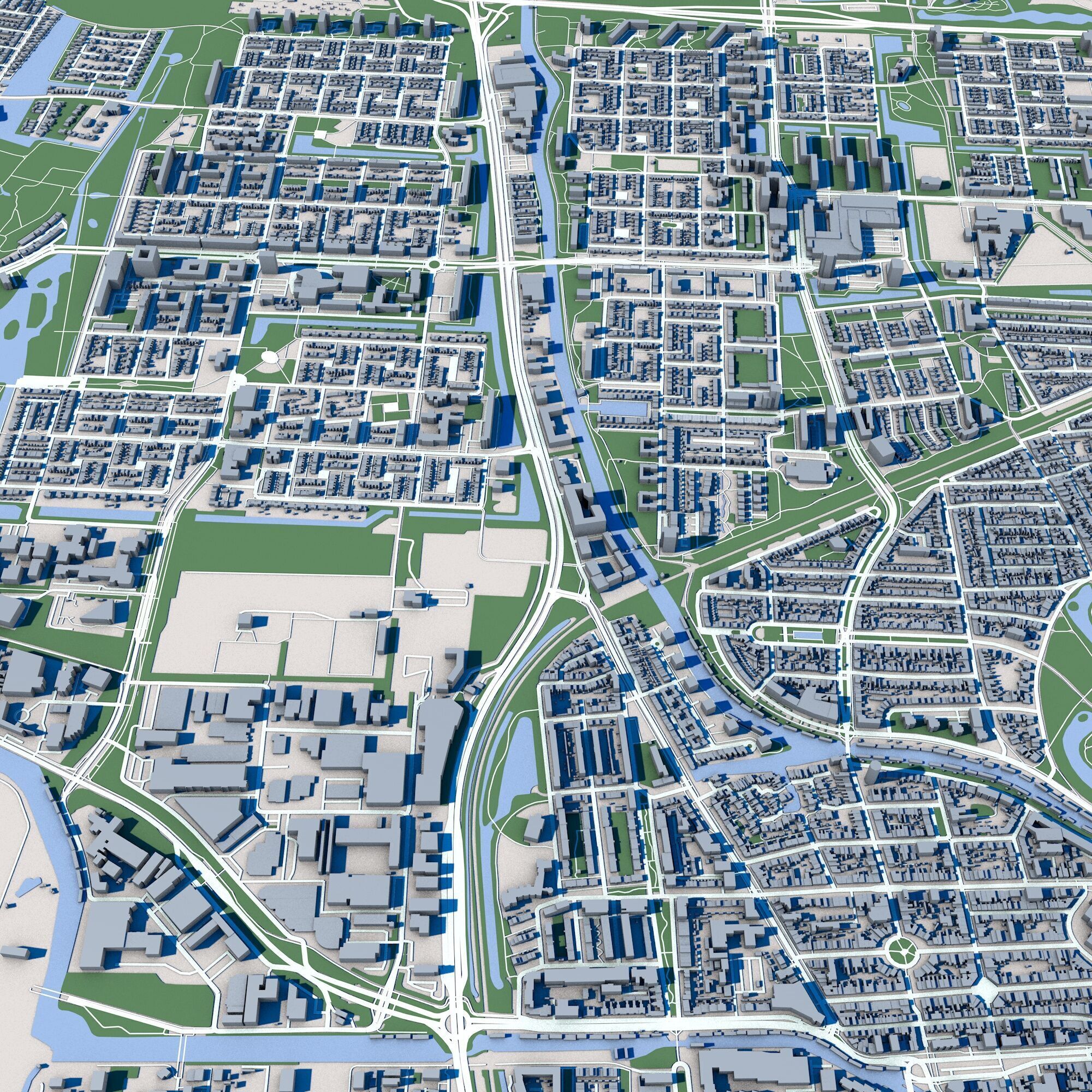 Groningen City Netherlands 3D model_6