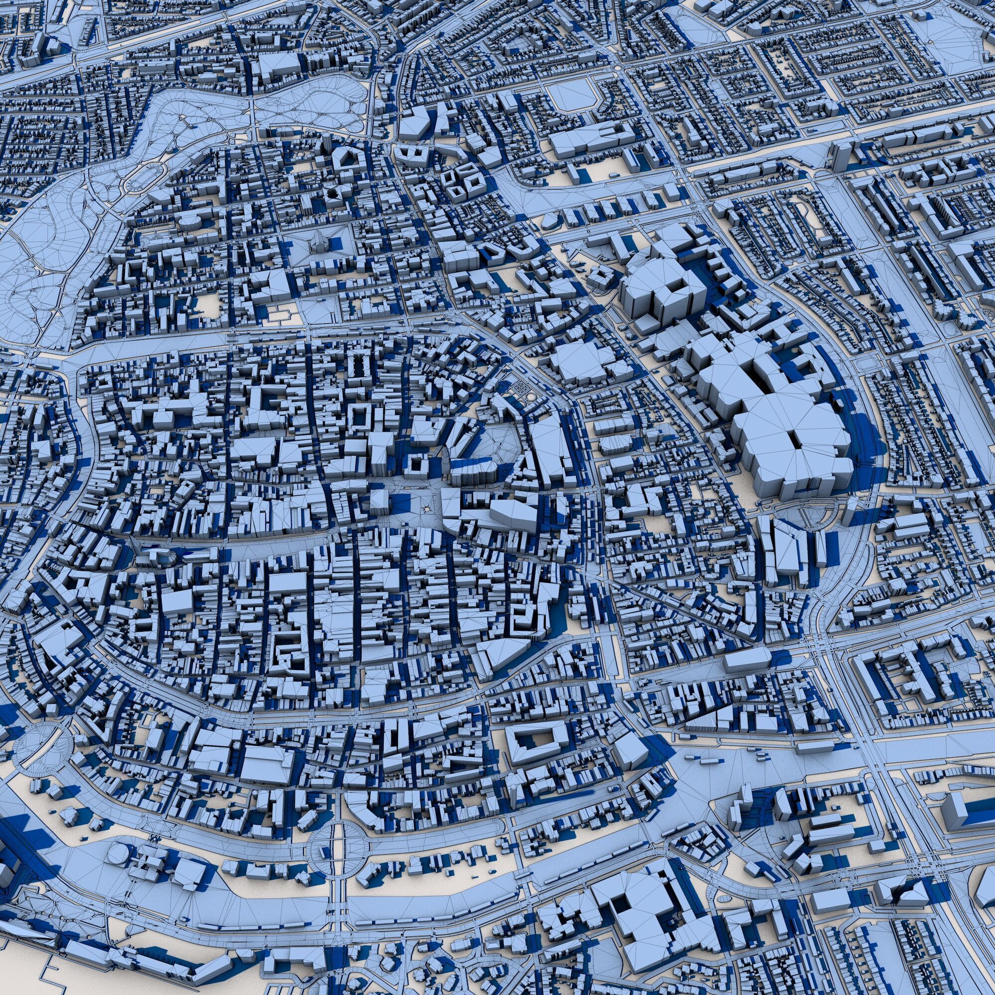 Groningen City Netherlands 3D model_10