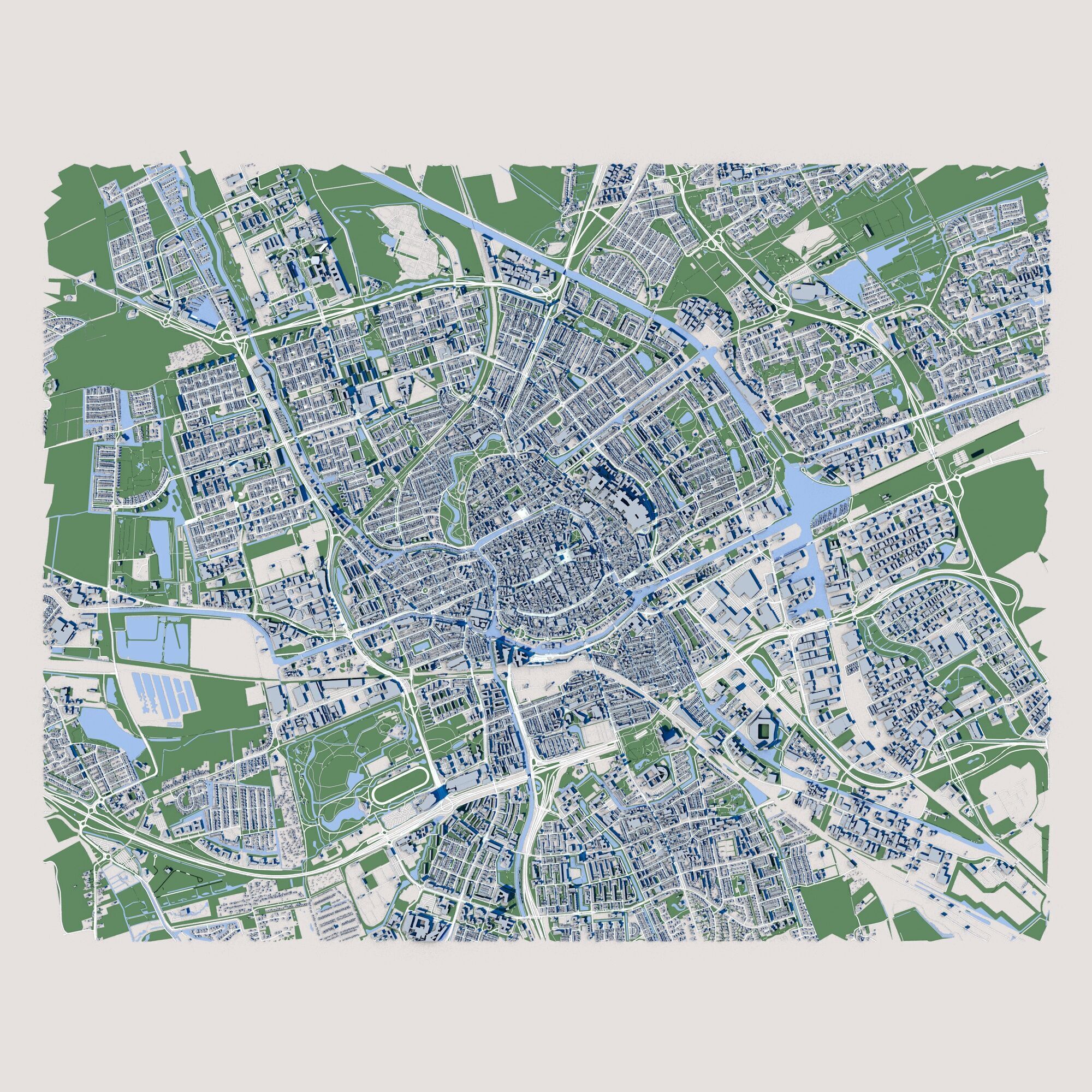 Groningen City Netherlands 3D model_2