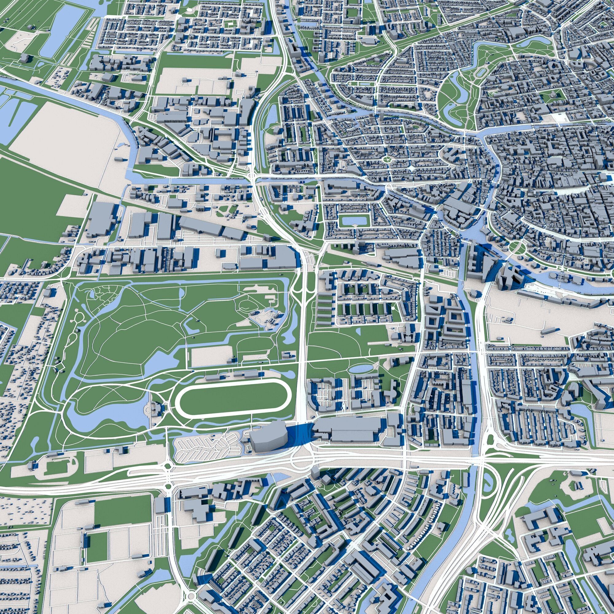 Groningen City Netherlands 3D model_4