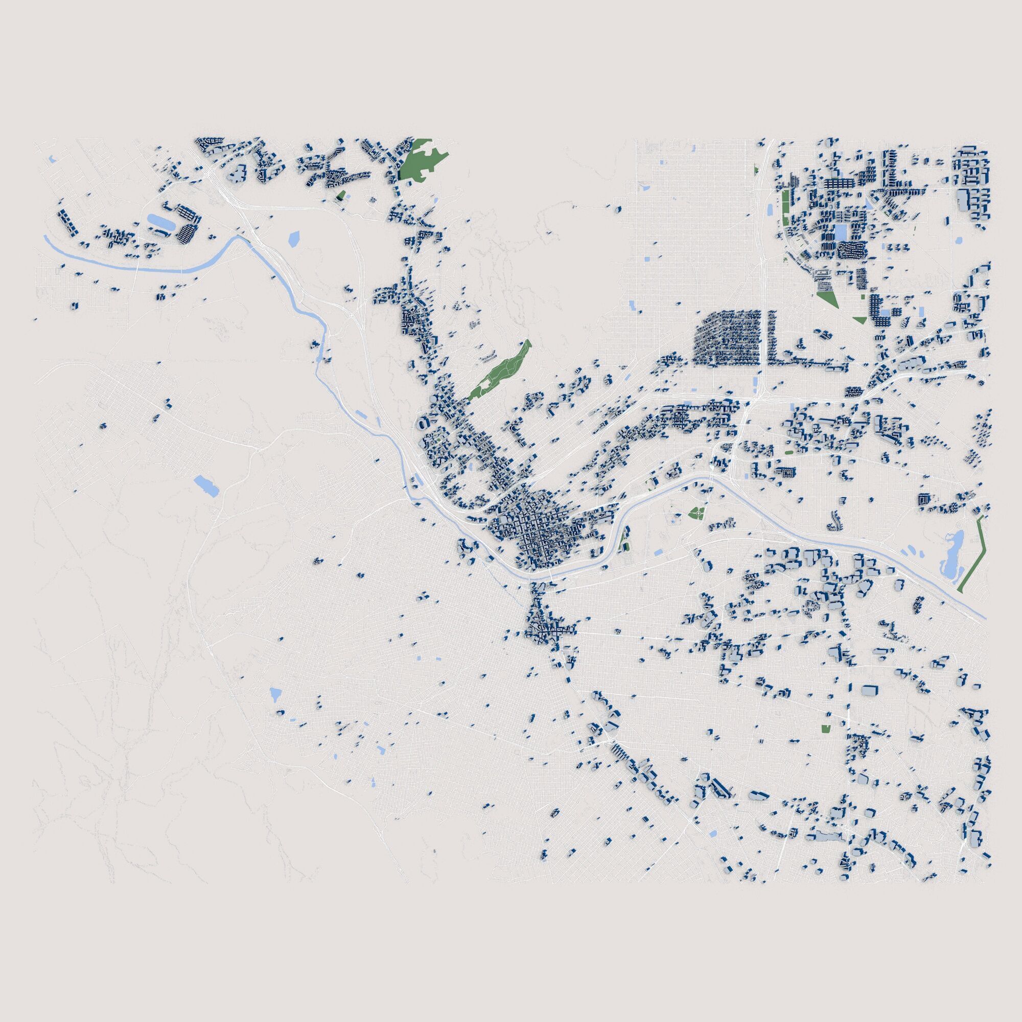 El Paso City Texas 3D model_2