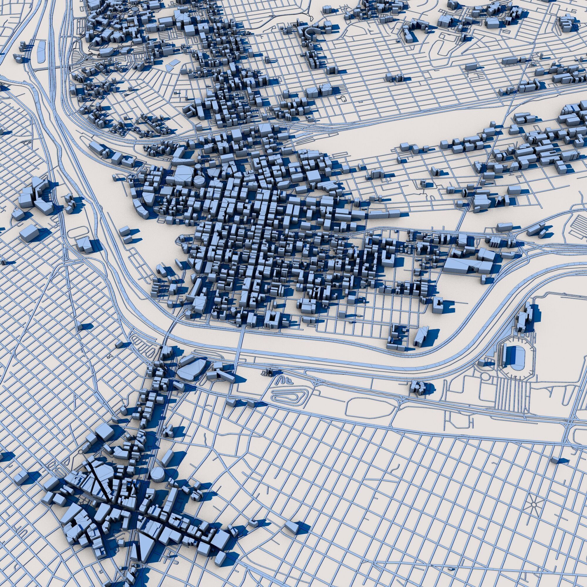 El Paso City Texas 3D model_8