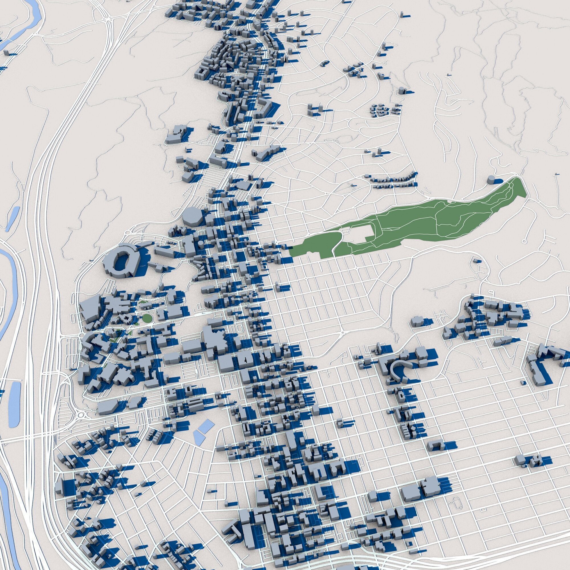 El Paso City Texas 3D model_7