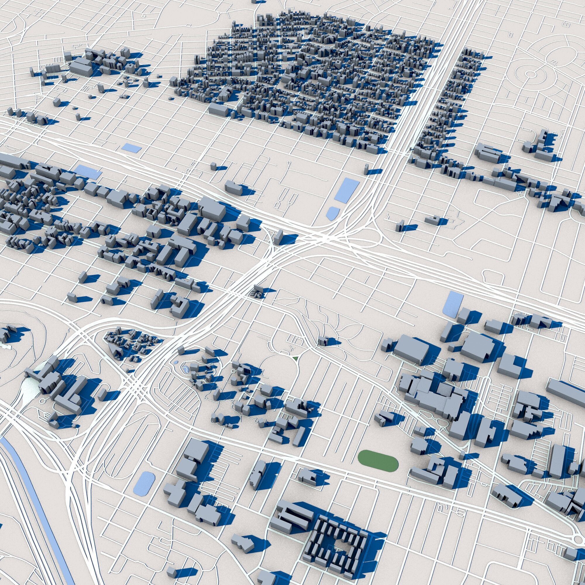 El Paso City Texas 3D model_6