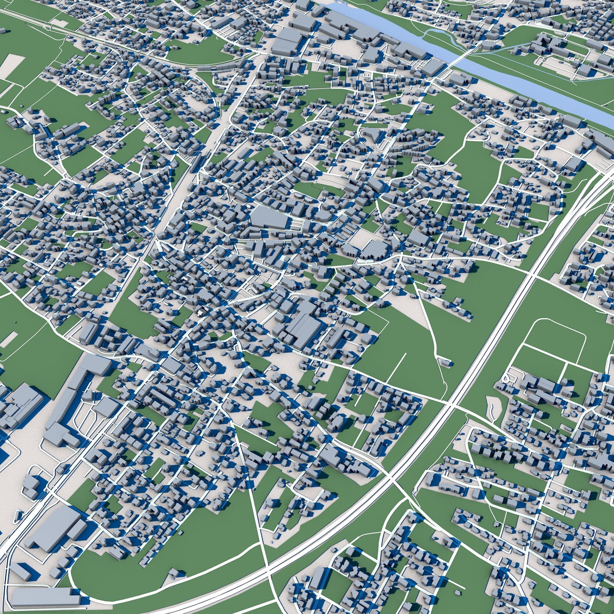 Bregenz City Austria 3D model_4