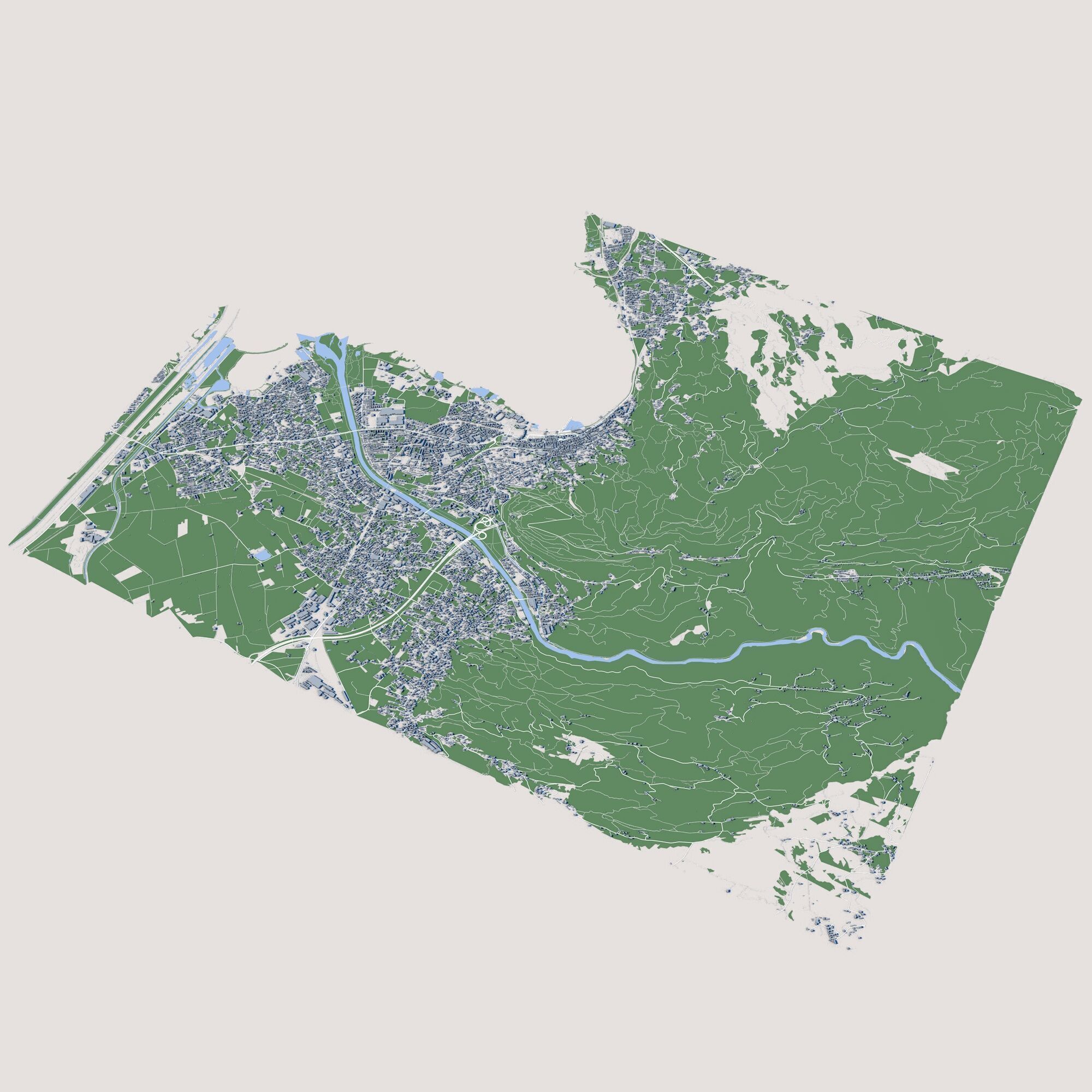 Bregenz City Austria 3D model_1