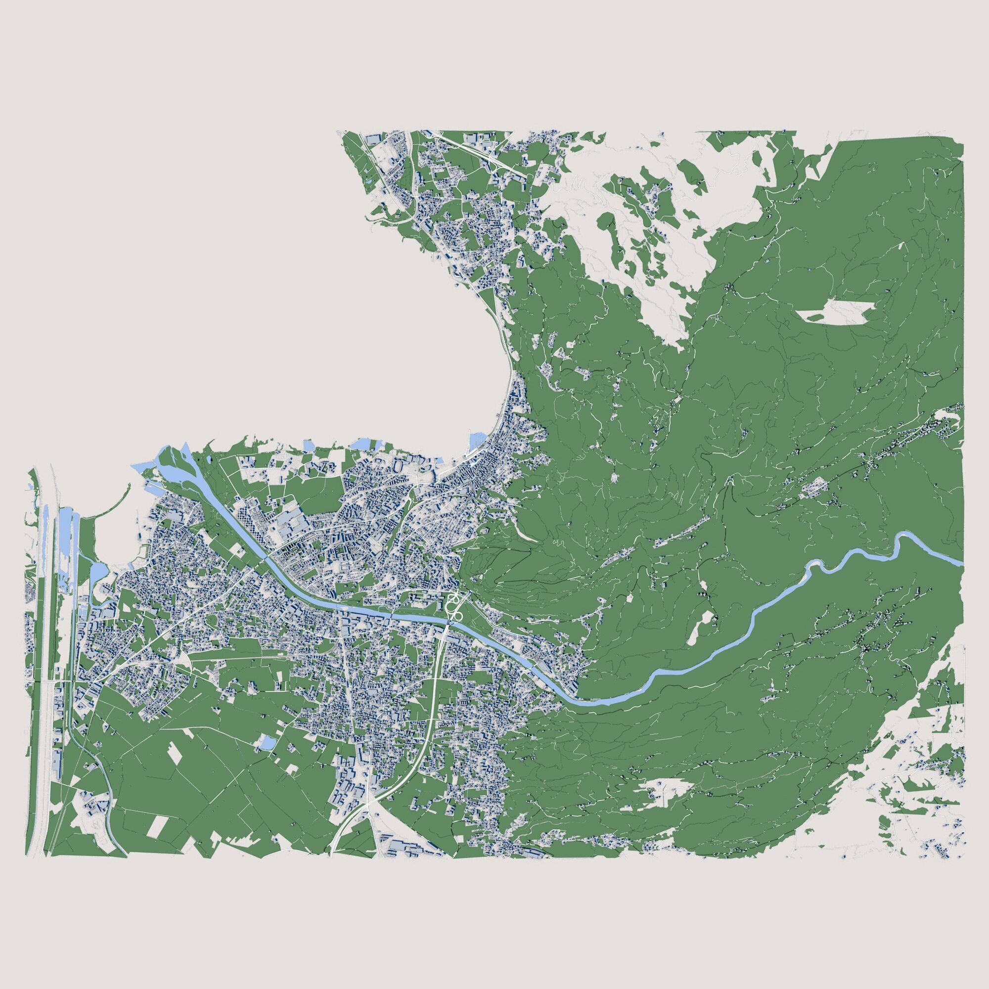 Bregenz City Austria 3D model_2
