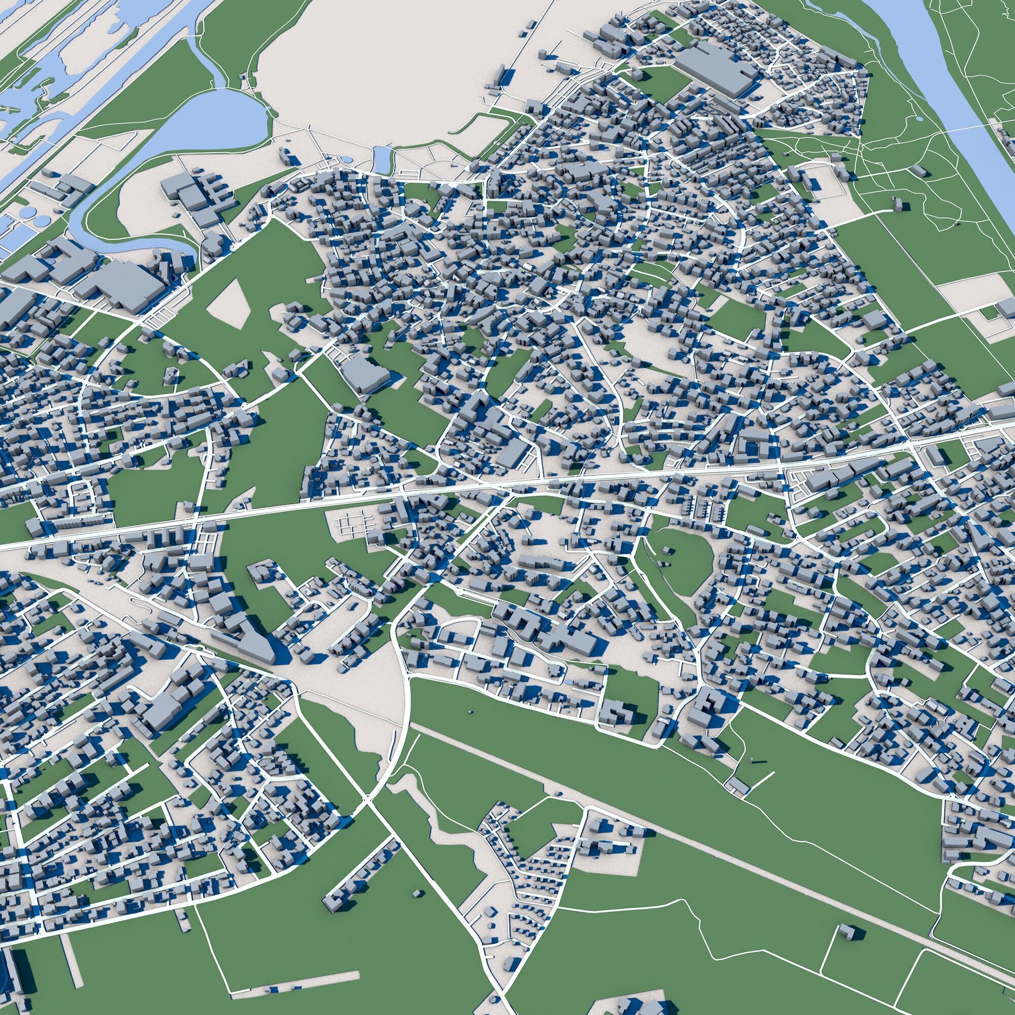 Bregenz City Austria 3D model_6