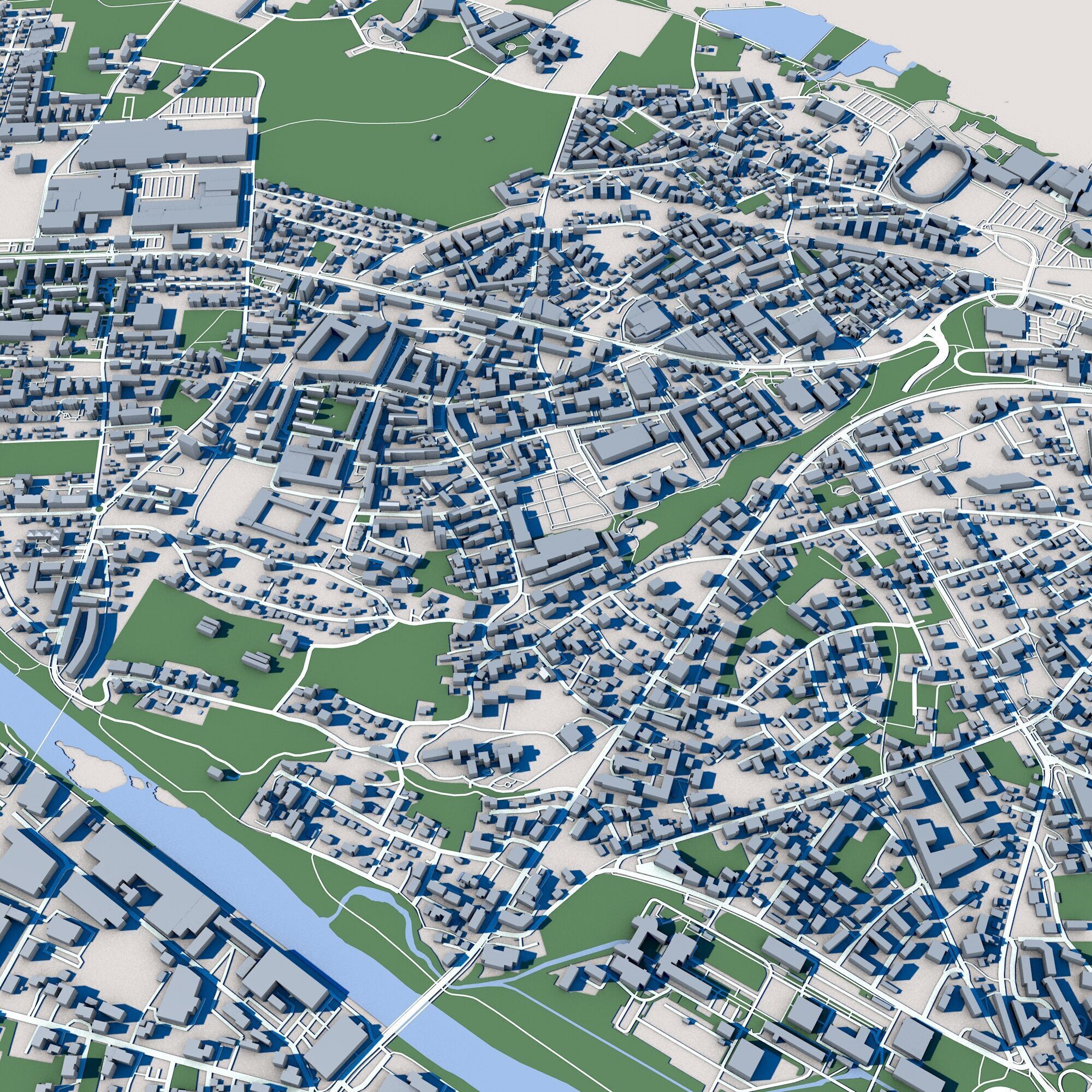 Bregenz City Austria 3D model_5