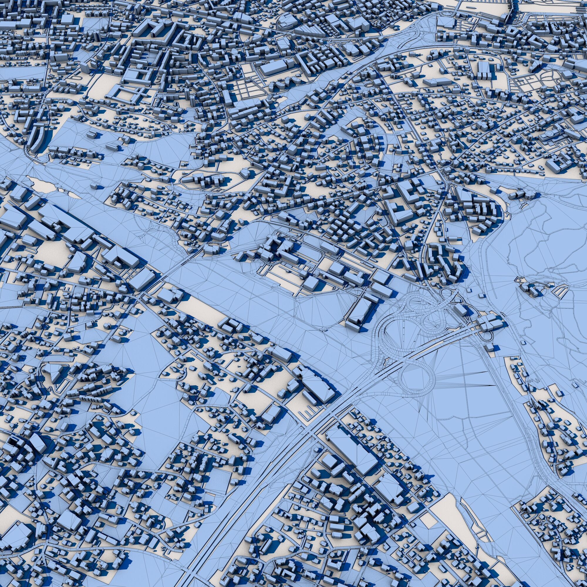 Bregenz City Austria 3D model_9