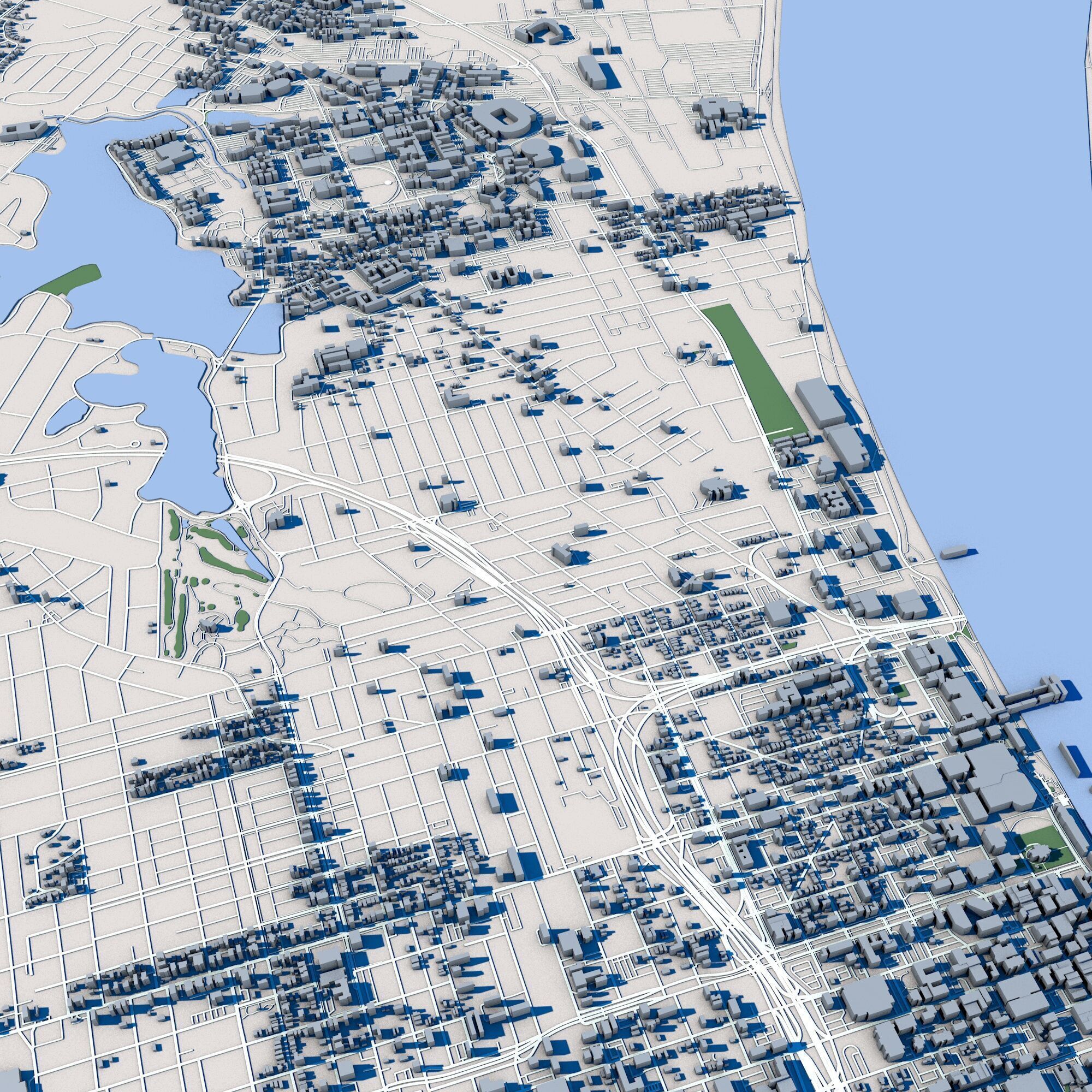 Baton Rouge City Louisiana 3D model_7