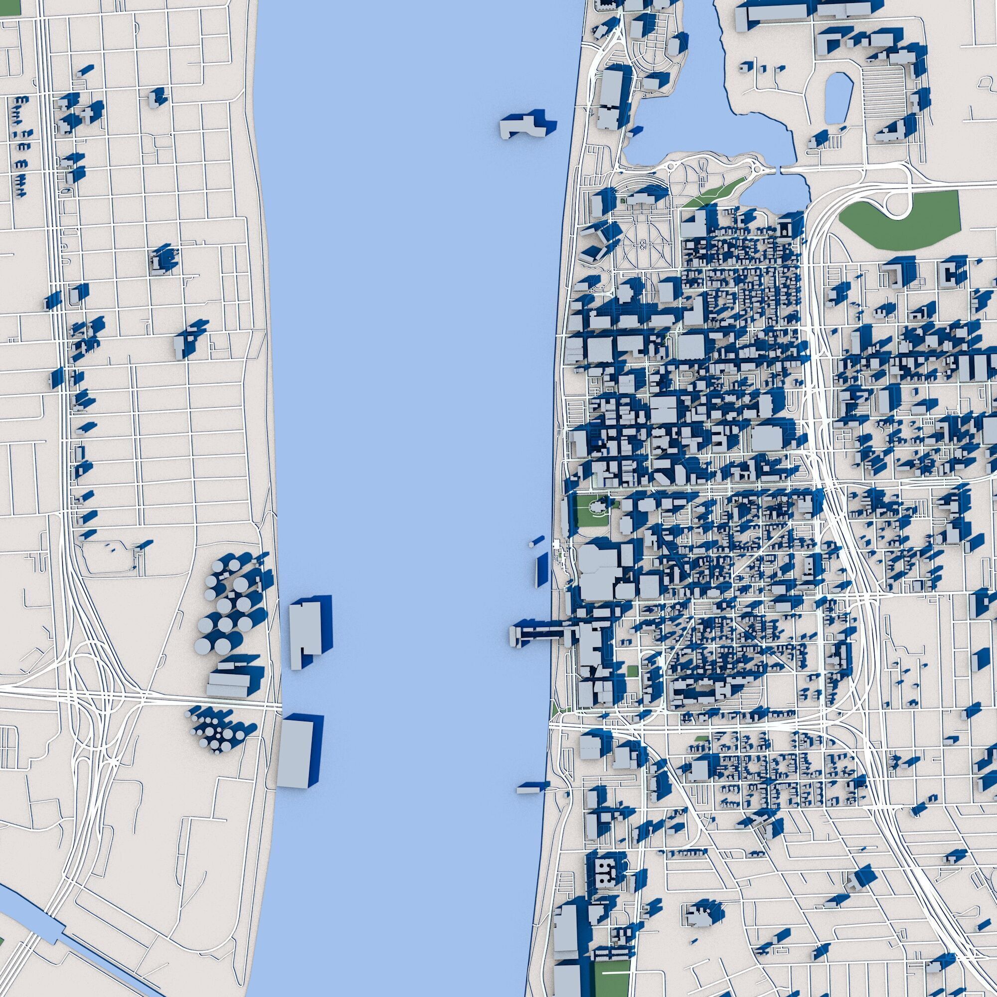 Baton Rouge City Louisiana 3D model_3