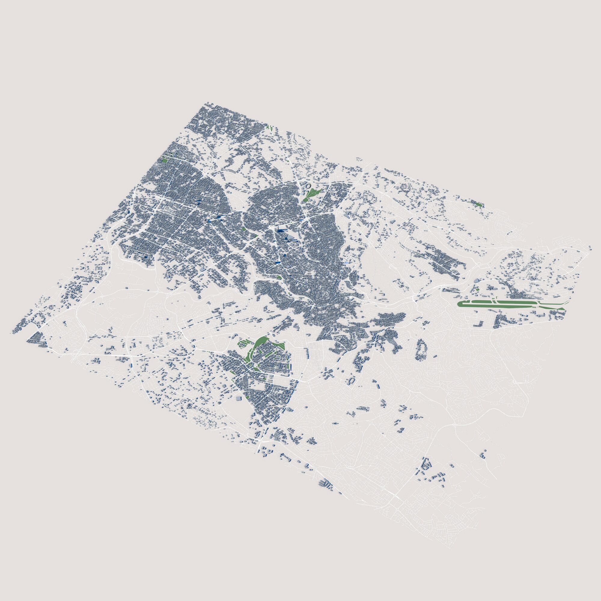 Amman City Jordan 3D model_1