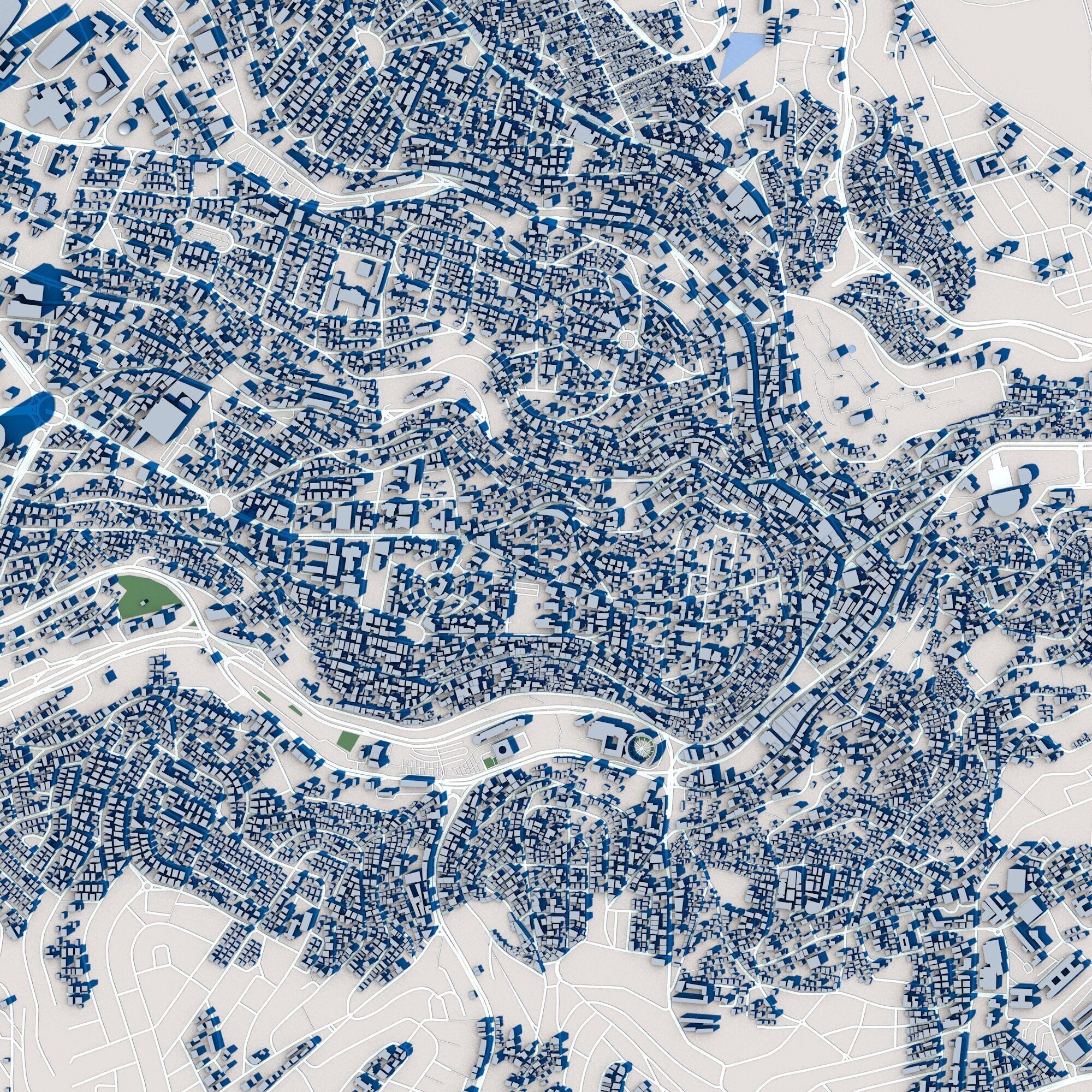 Amman City Jordan 3D model_3