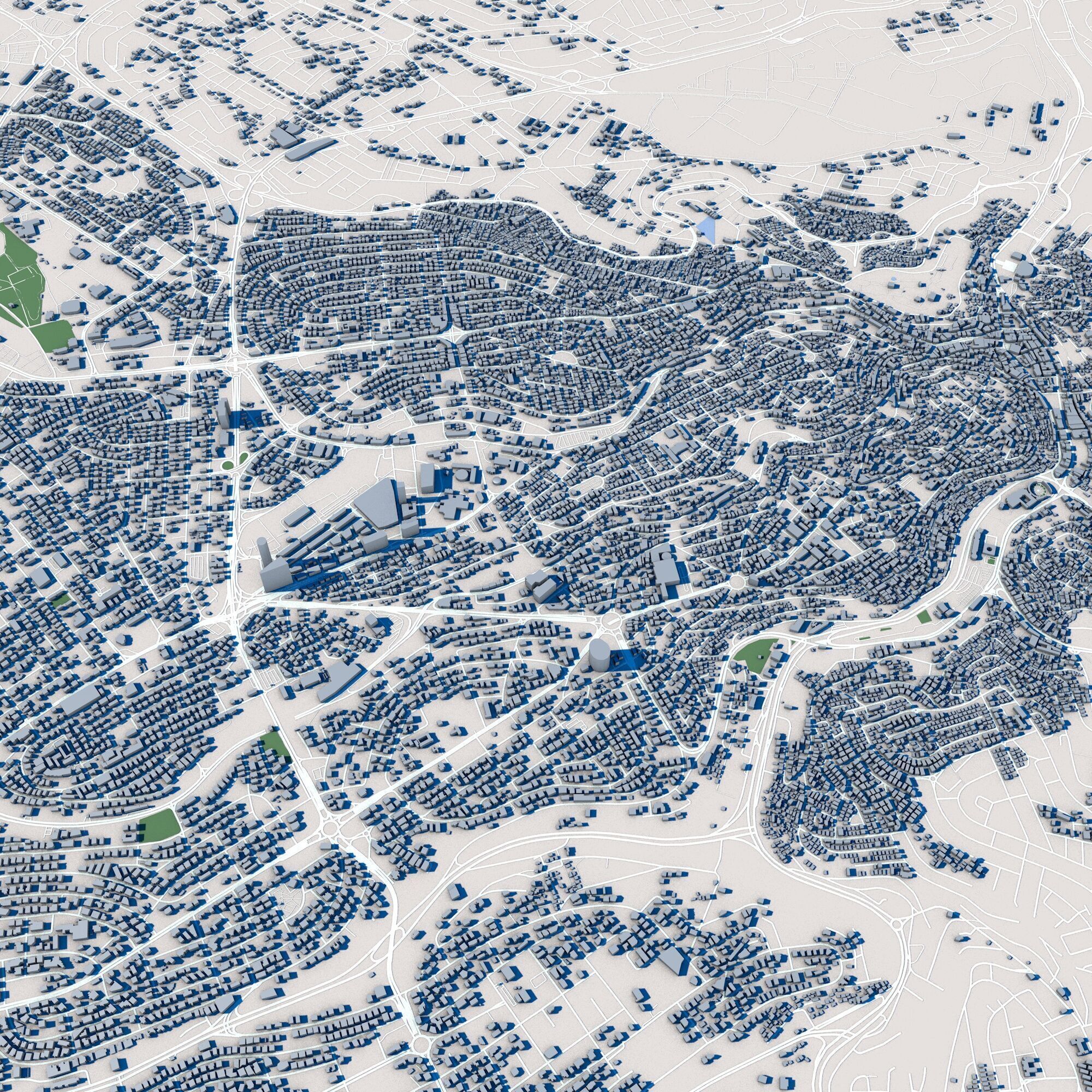 Amman City Jordan 3D model_8